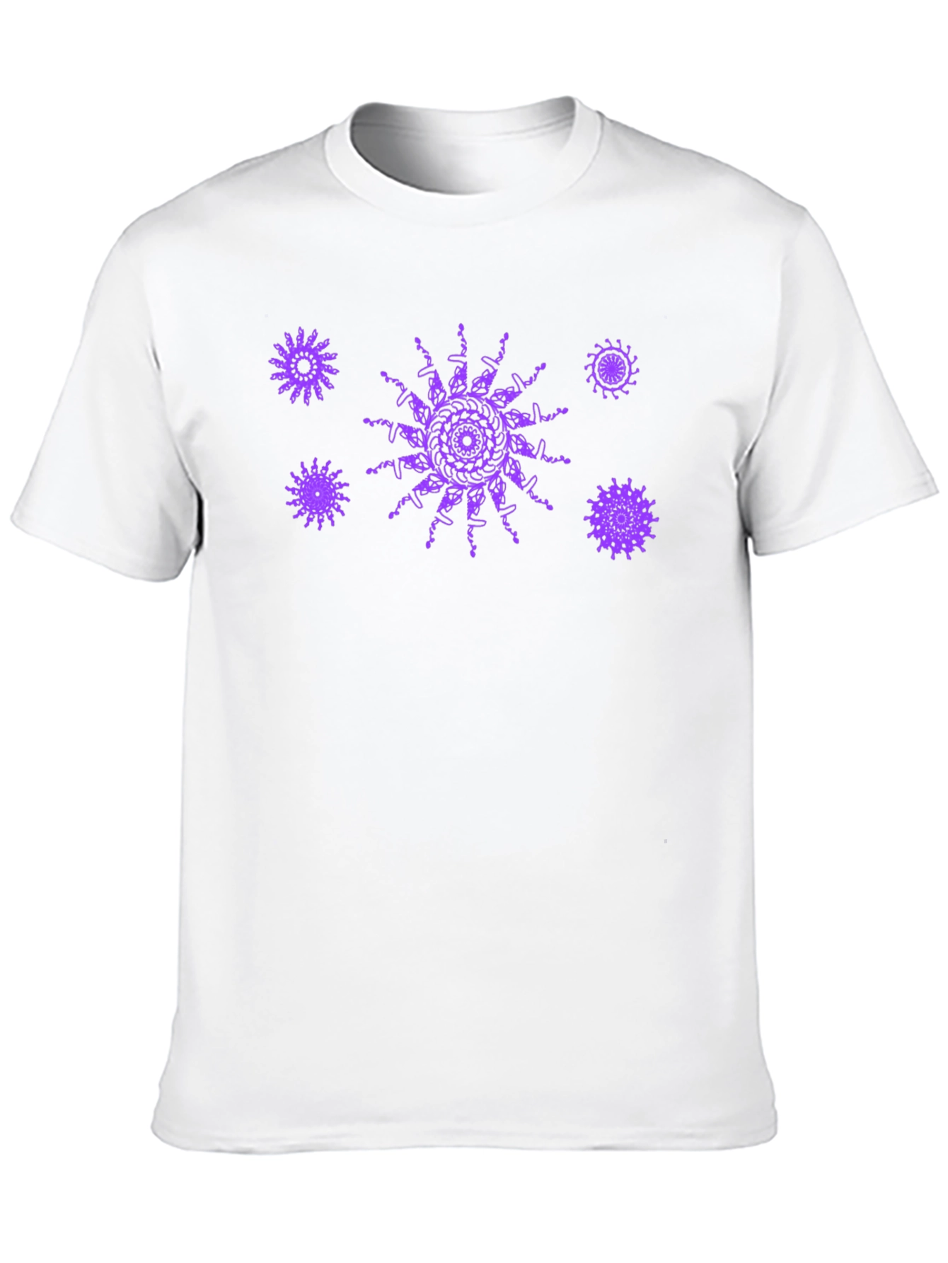 Modern Mandala Print T-Shirt - Stylish Casual Tee