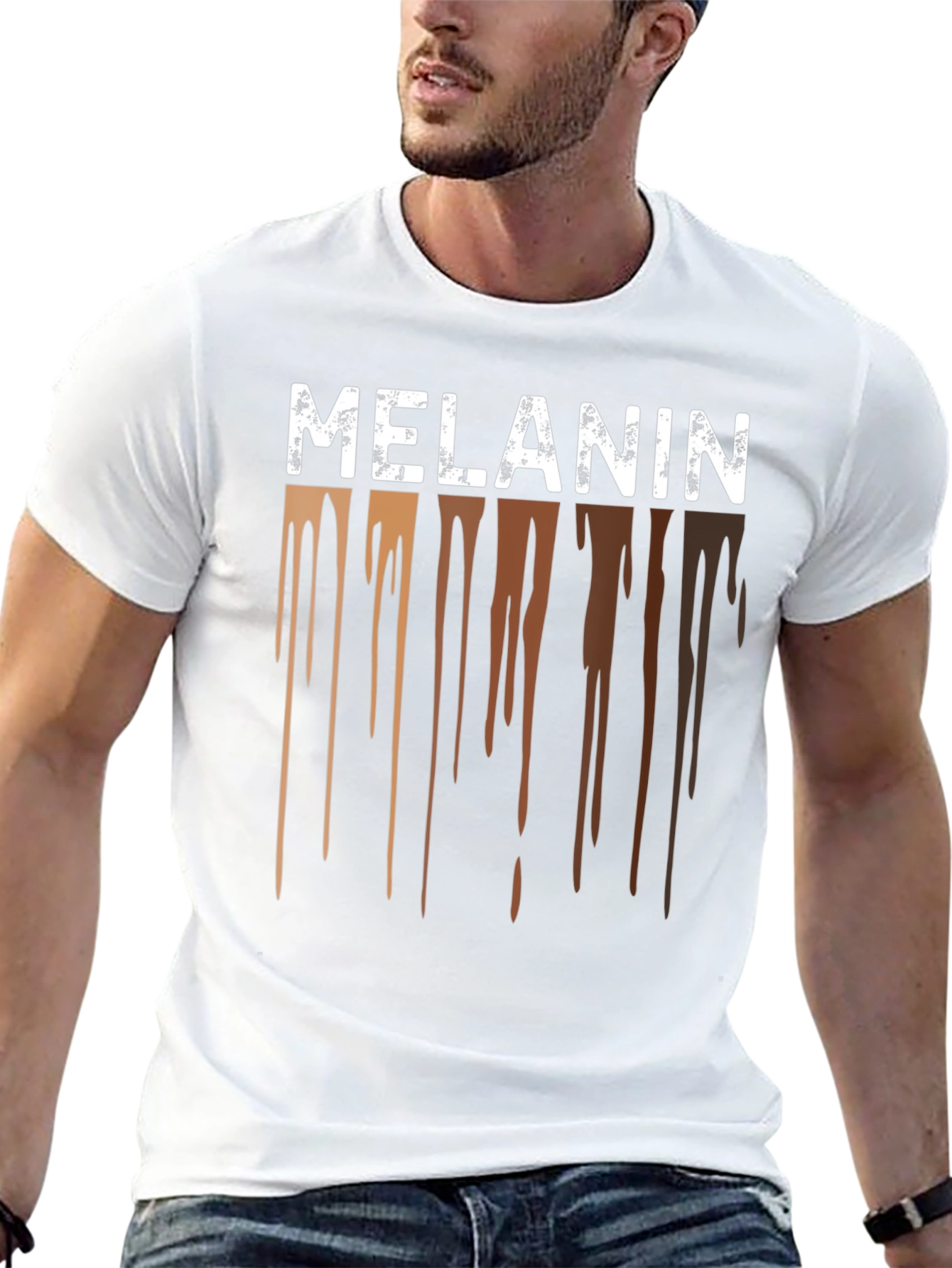 Melanin Drip T-Shirt - Black Pride