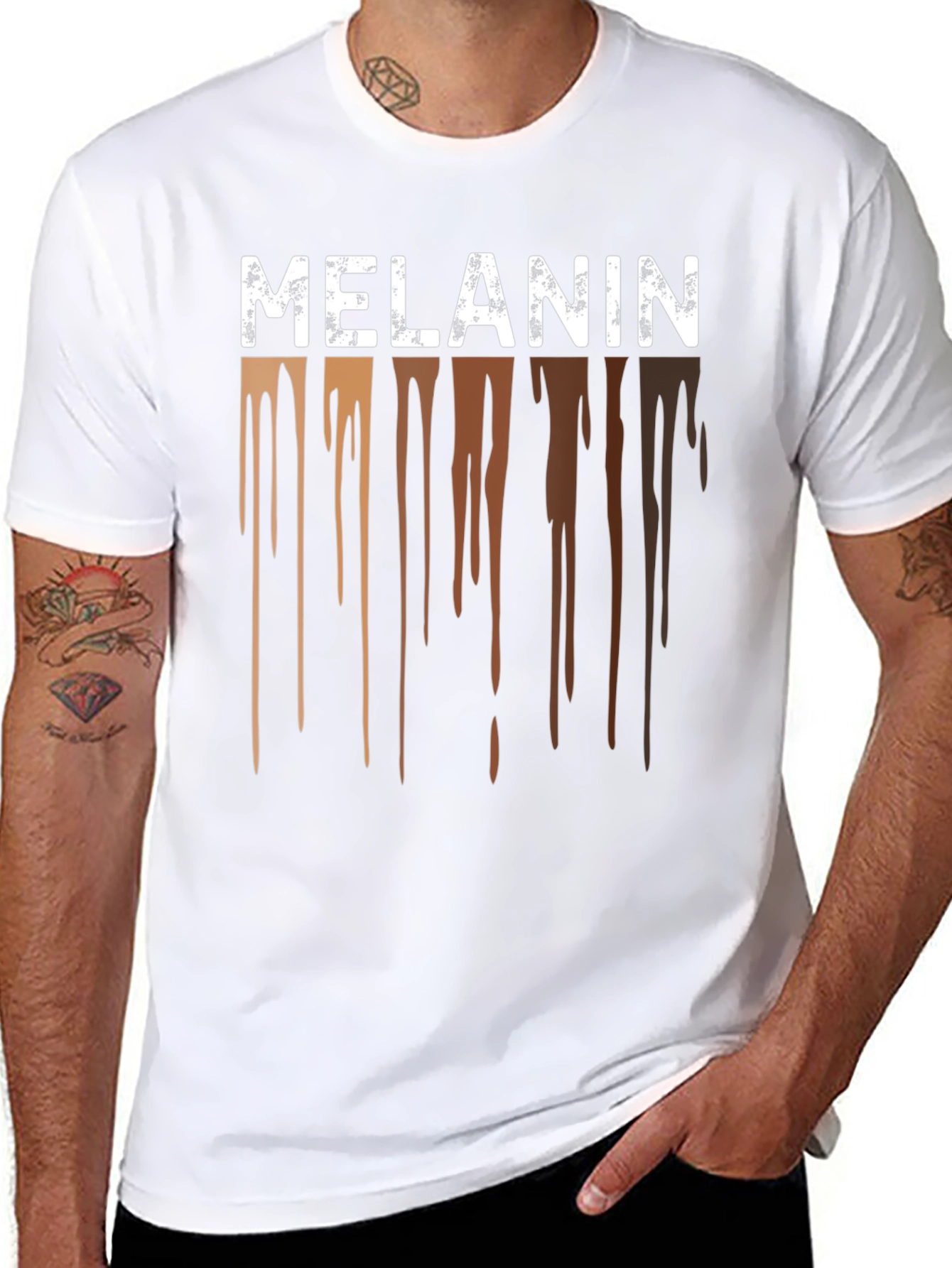 Melanin Drip T-Shirt - Black Pride