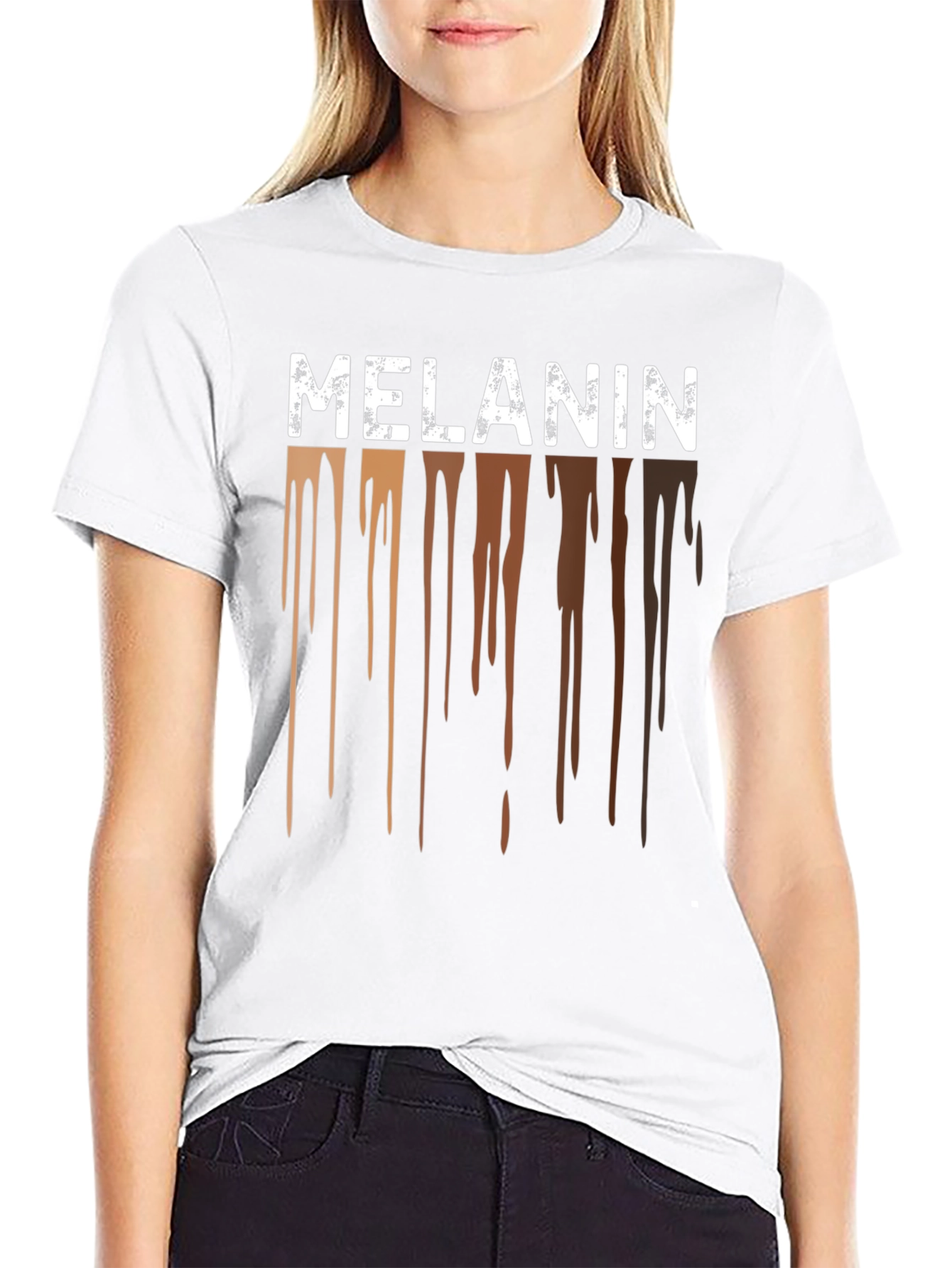 Melanin Drip T-Shirt - Black Pride