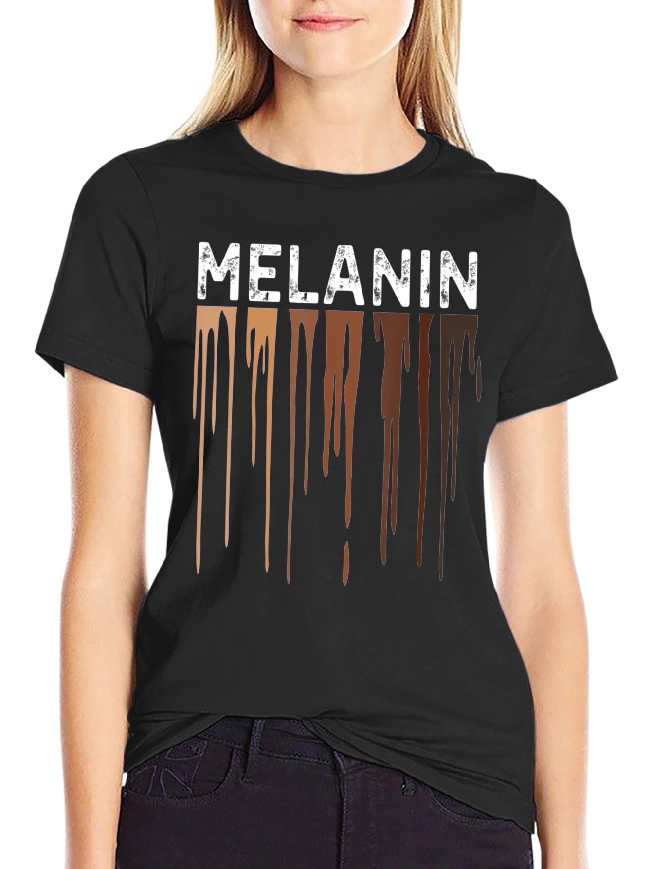 Melanin Drip T-Shirt - Black Pride