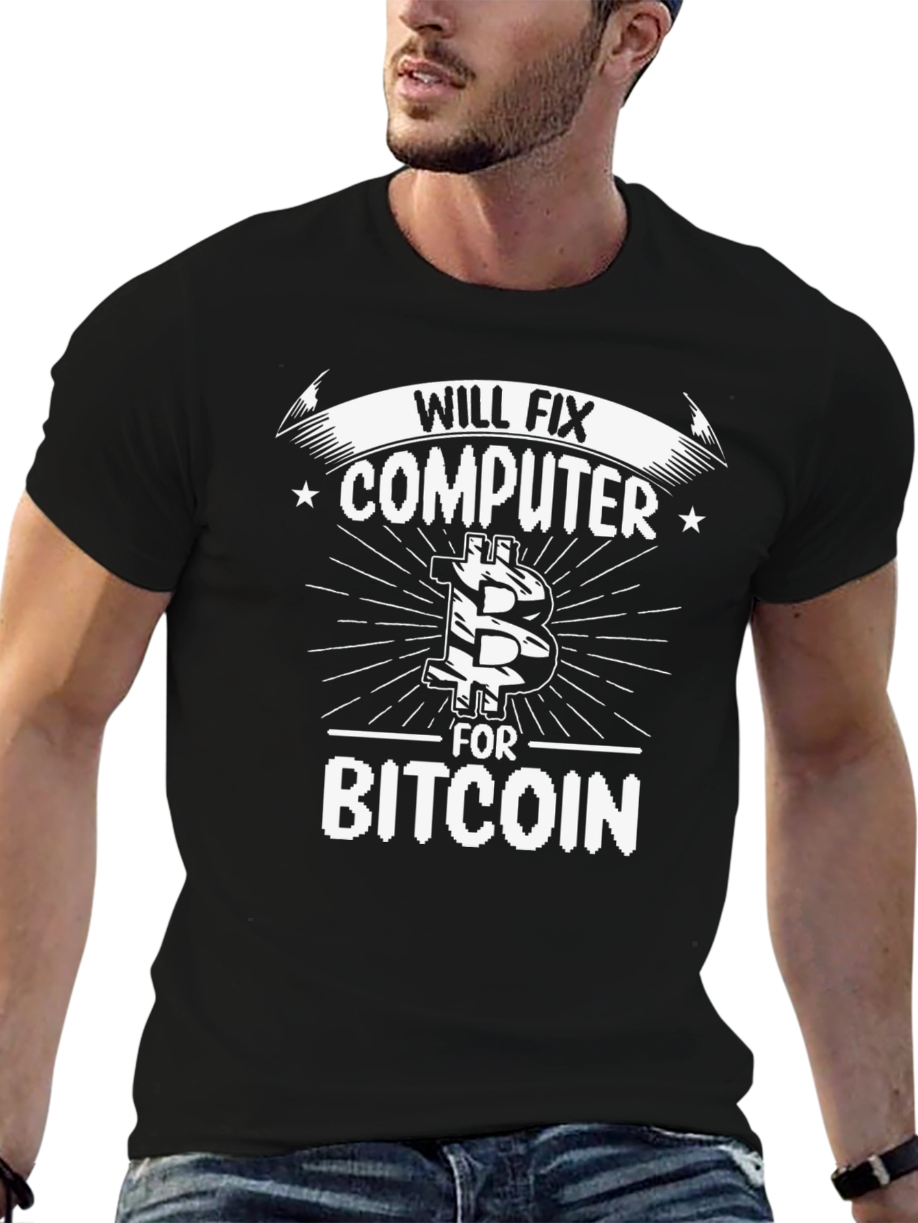 Will Fix Computer For Bitcoin T-Shirt