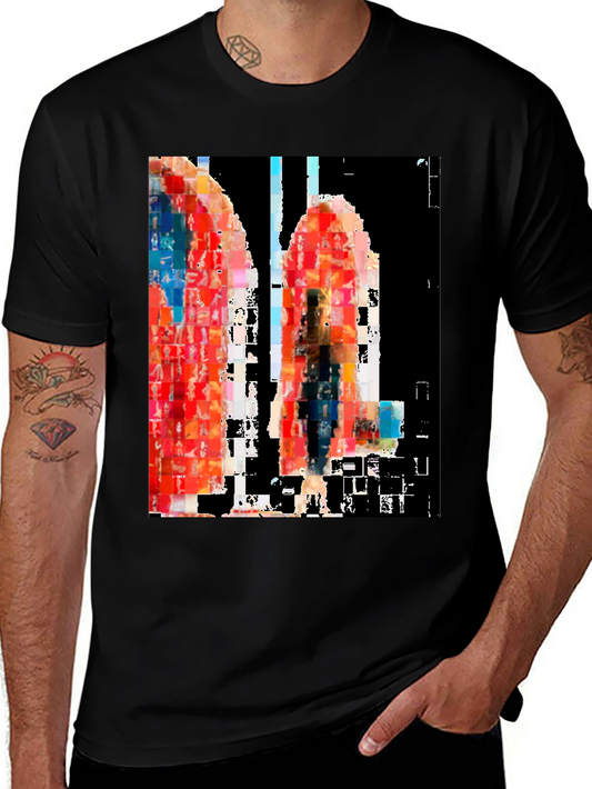 Abstract Art Black T-Shirt