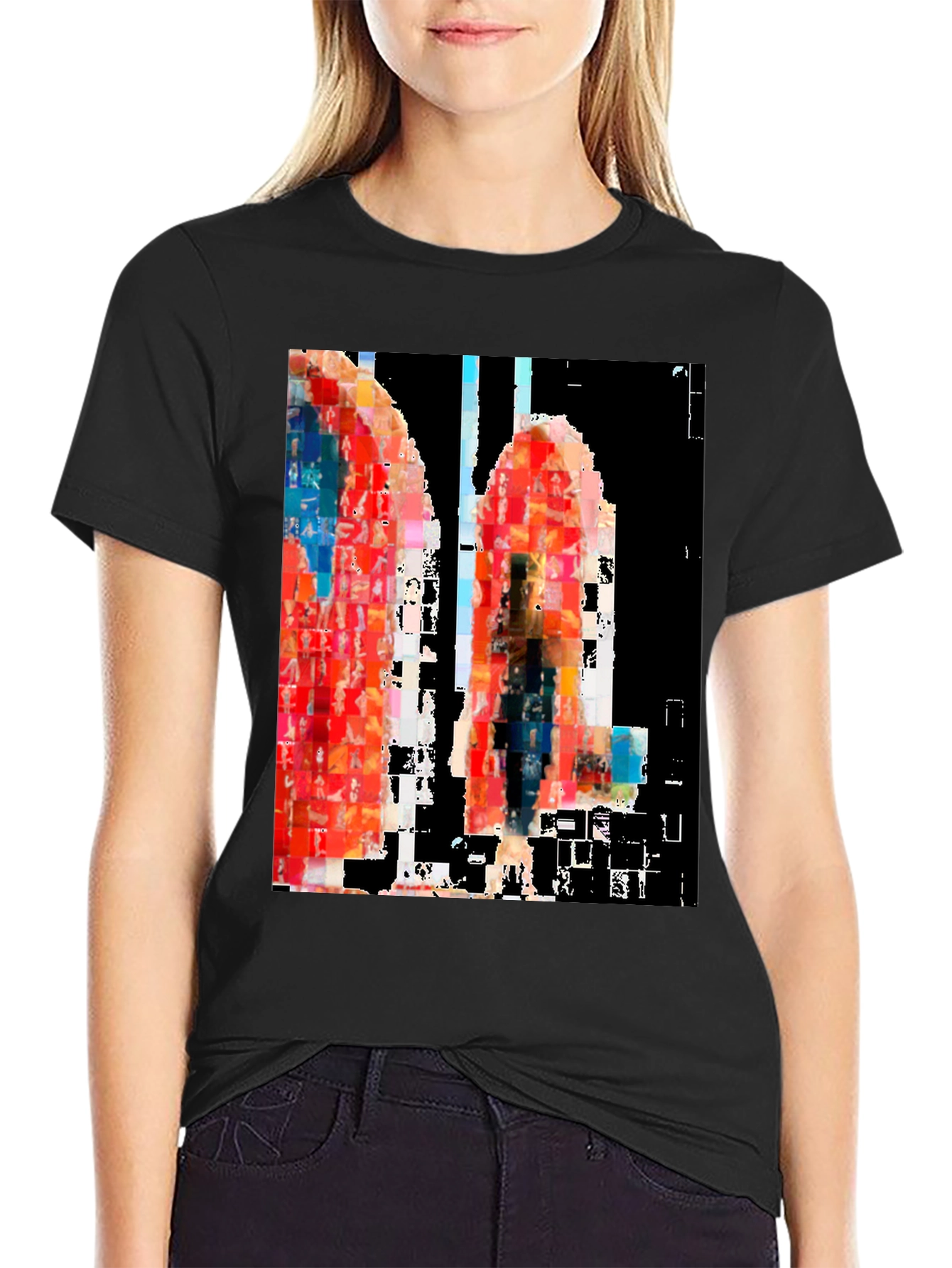 Abstract Art Black T-Shirt