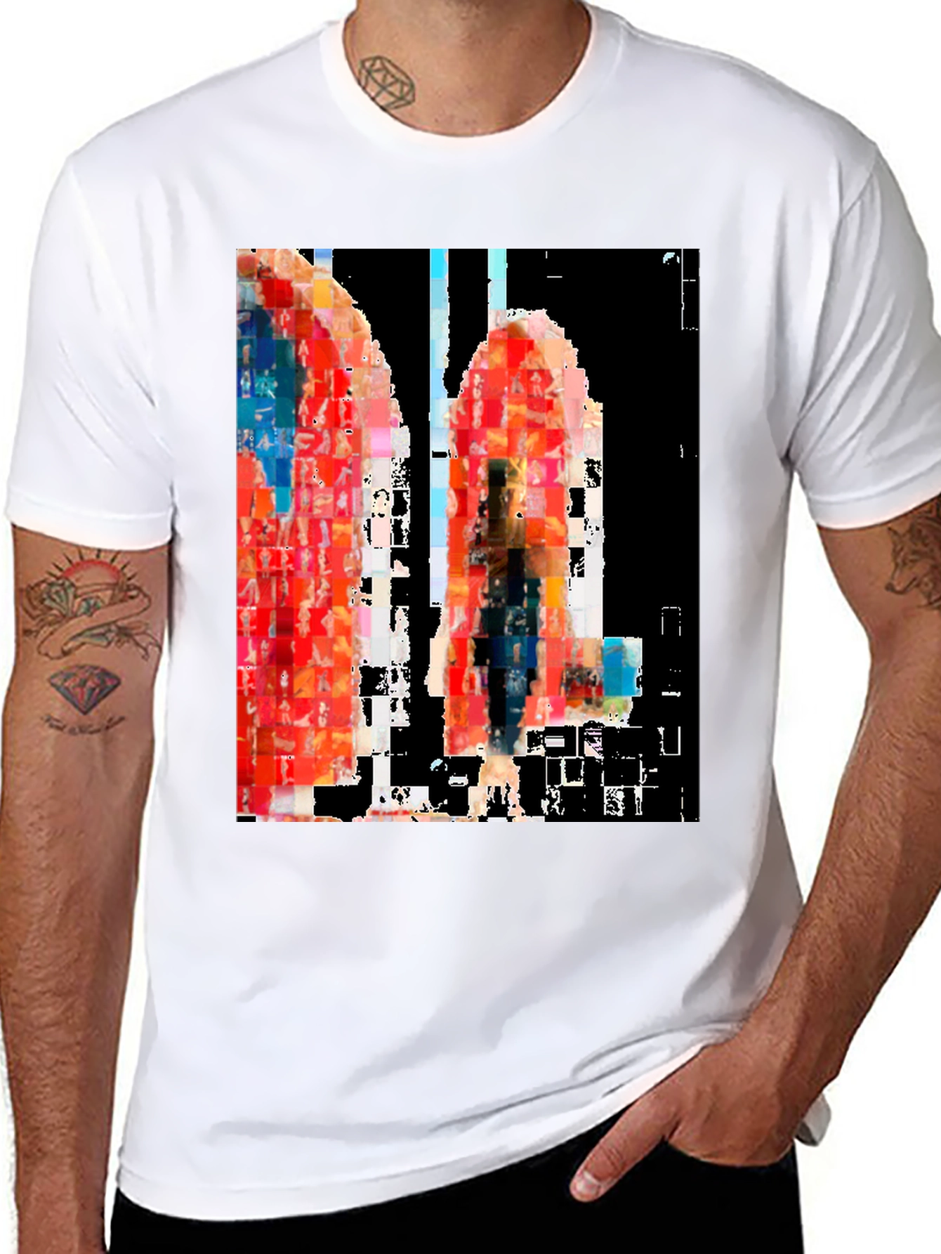 Abstract Art Black T-Shirt