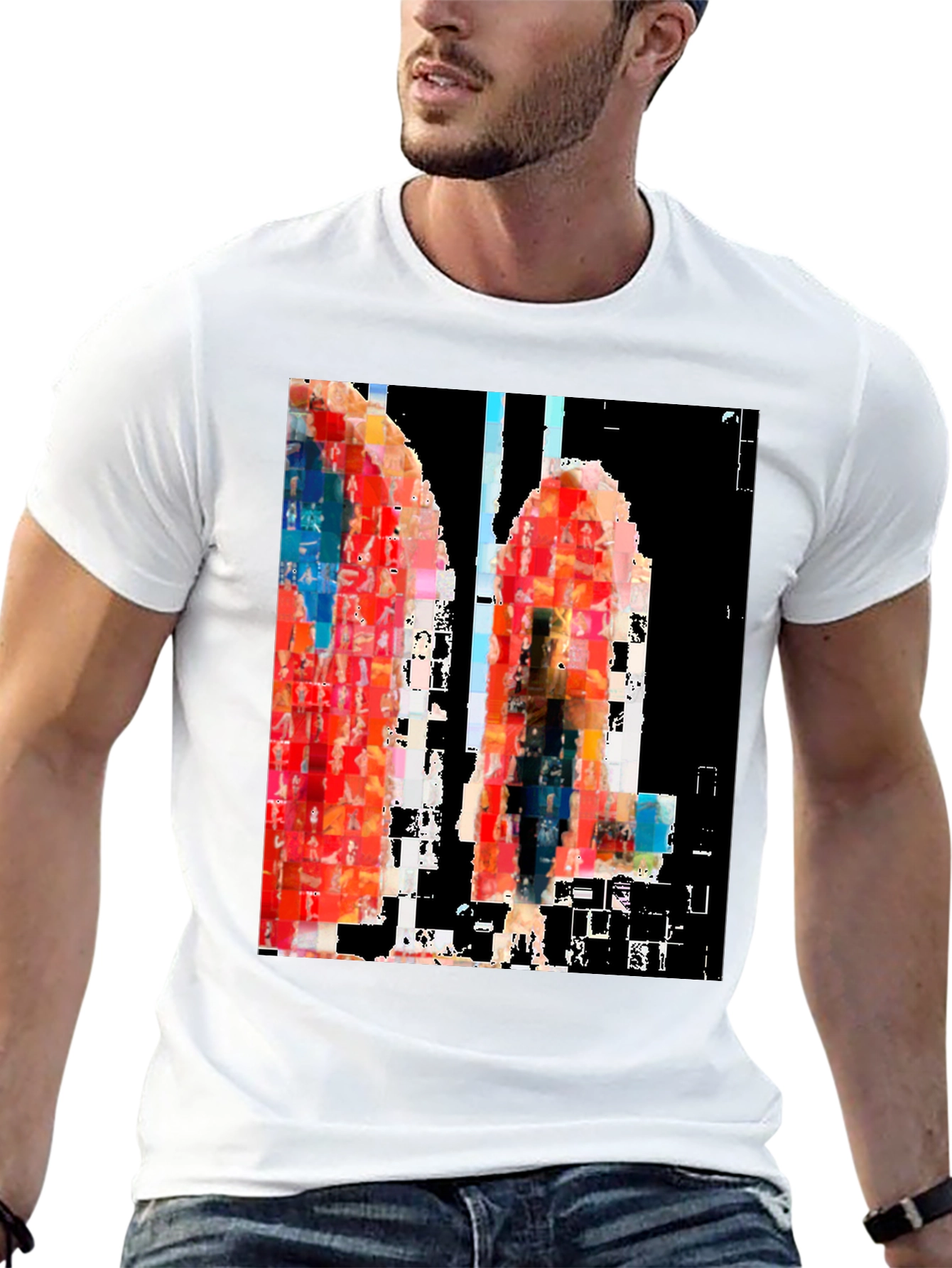 Abstract Art Black T-Shirt