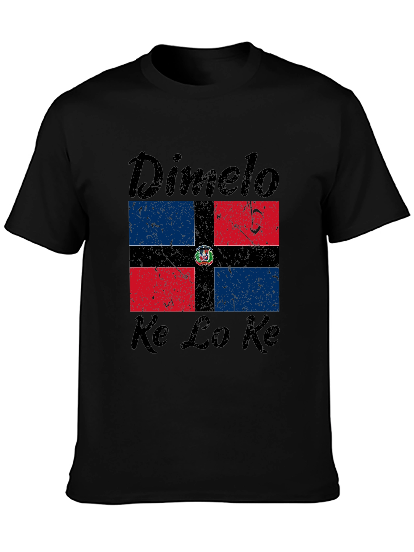 Dominican Republic Flag T-Shirt - Dimelo Ke Lo Ke
