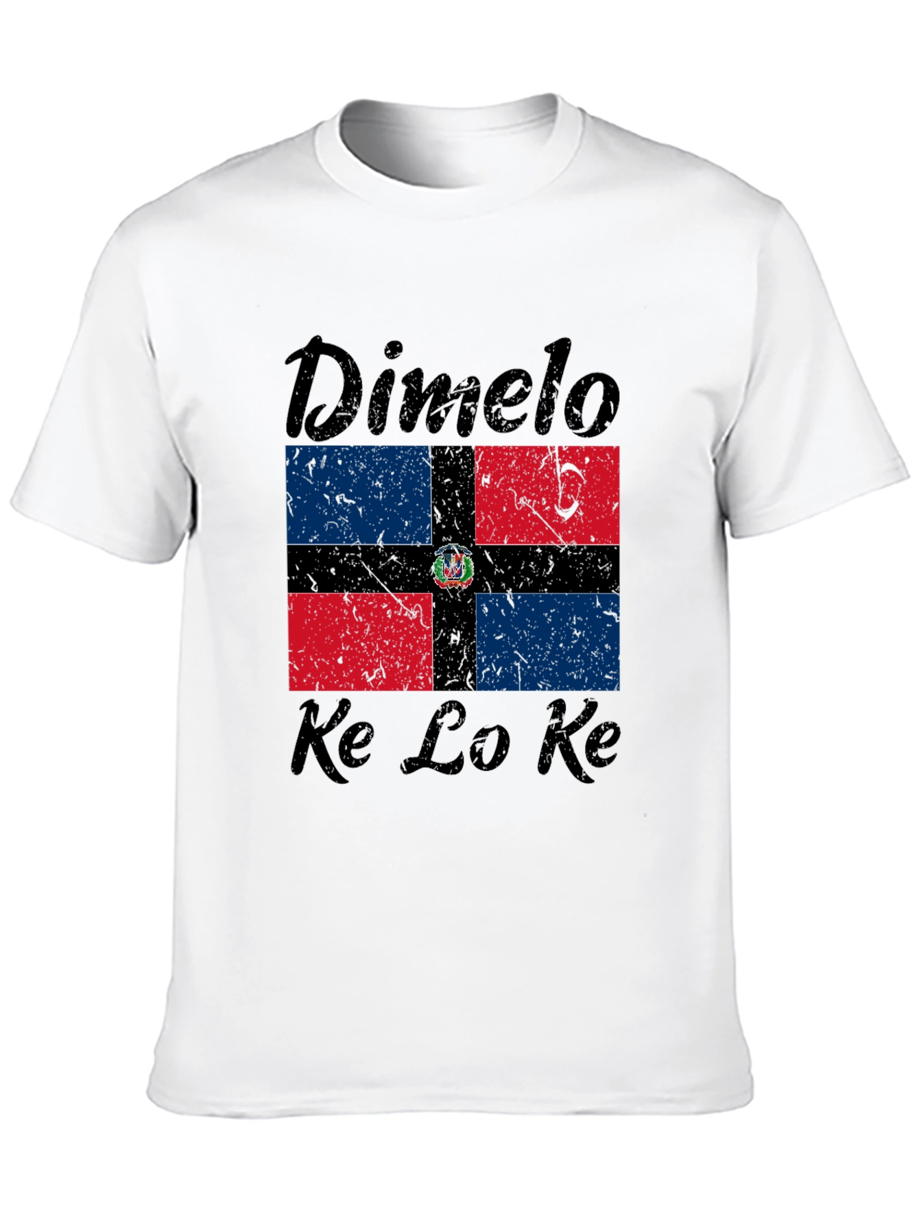 Dominican Republic Flag T-Shirt - Dimelo Ke Lo Ke