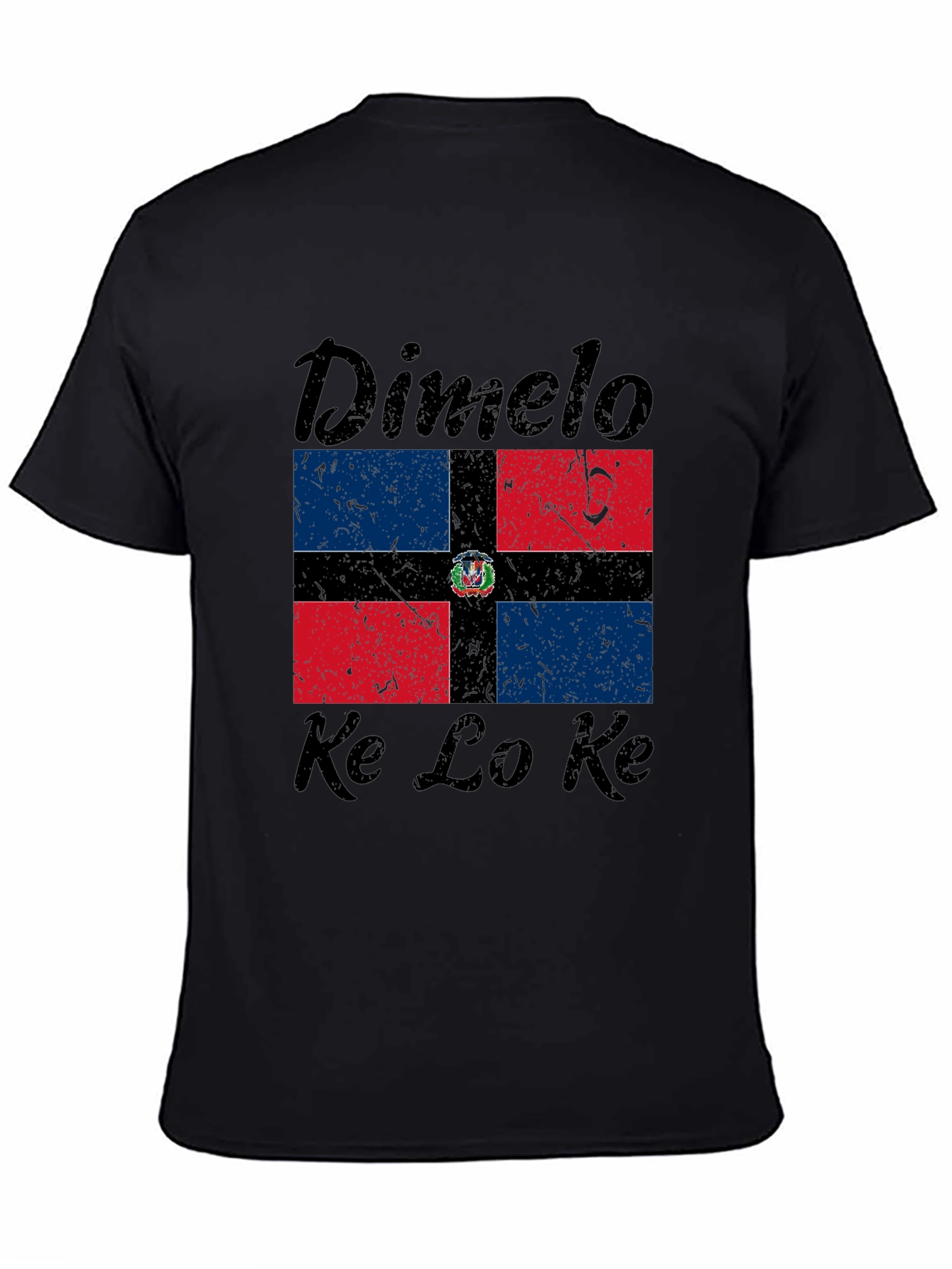Dominican Republic Flag T-Shirt - Dimelo Ke Lo Ke
