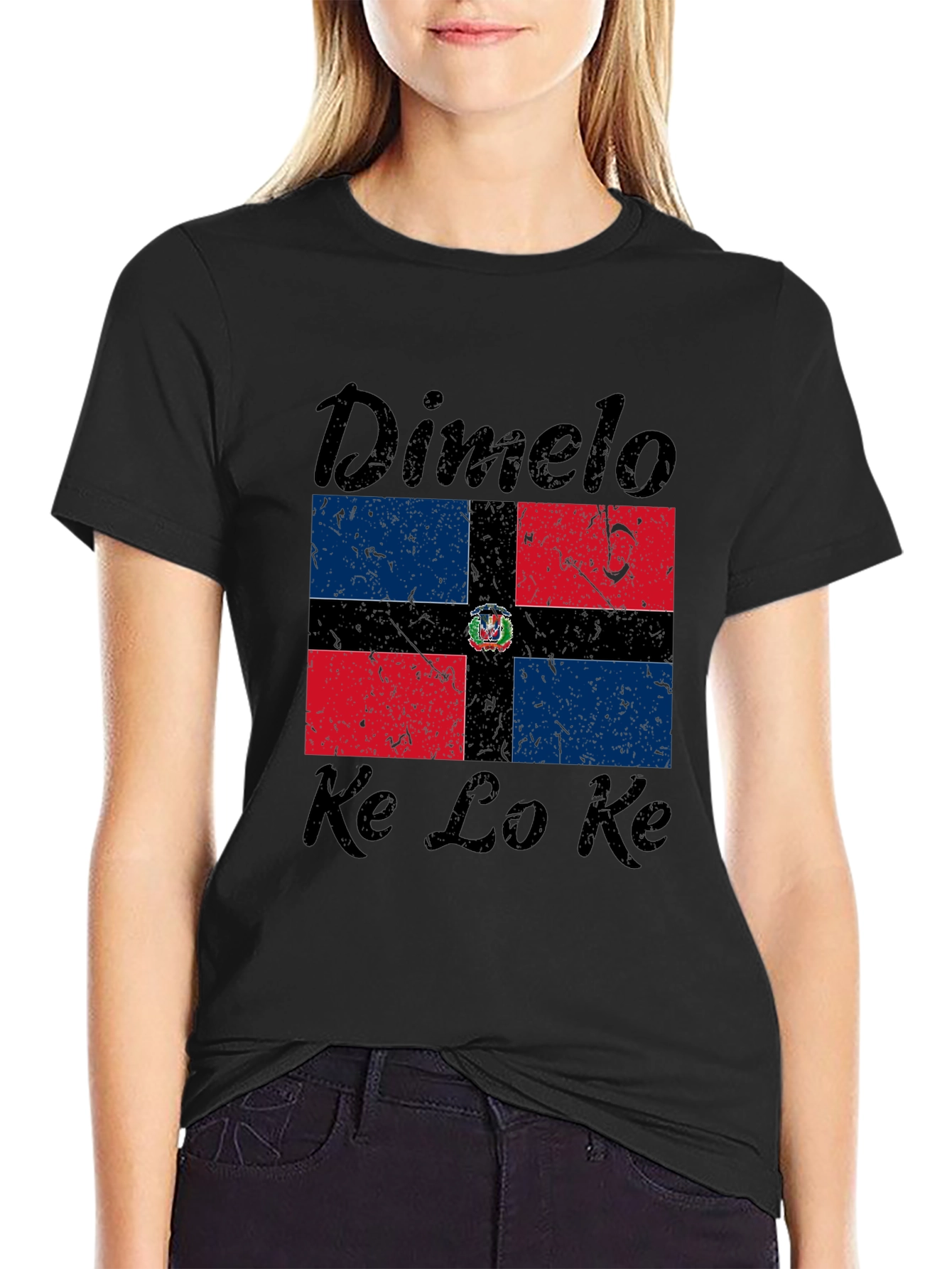 Dominican Republic Flag T-Shirt - Dimelo Ke Lo Ke
