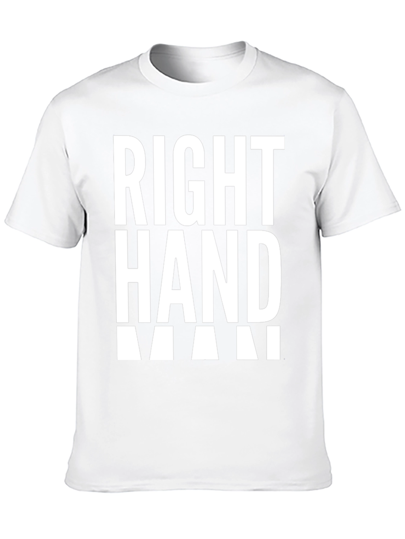Right Hand Man Graphic Tee - Black Cotton Blend