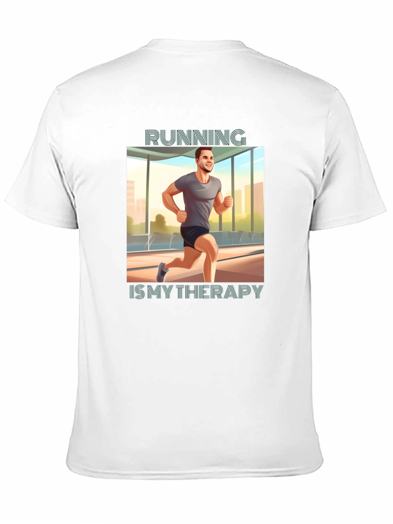Running is My Therapy Graphic Tee