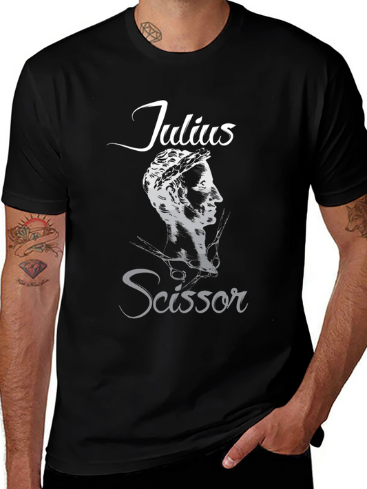 Julius Scissor Graphic T-Shirt - Black