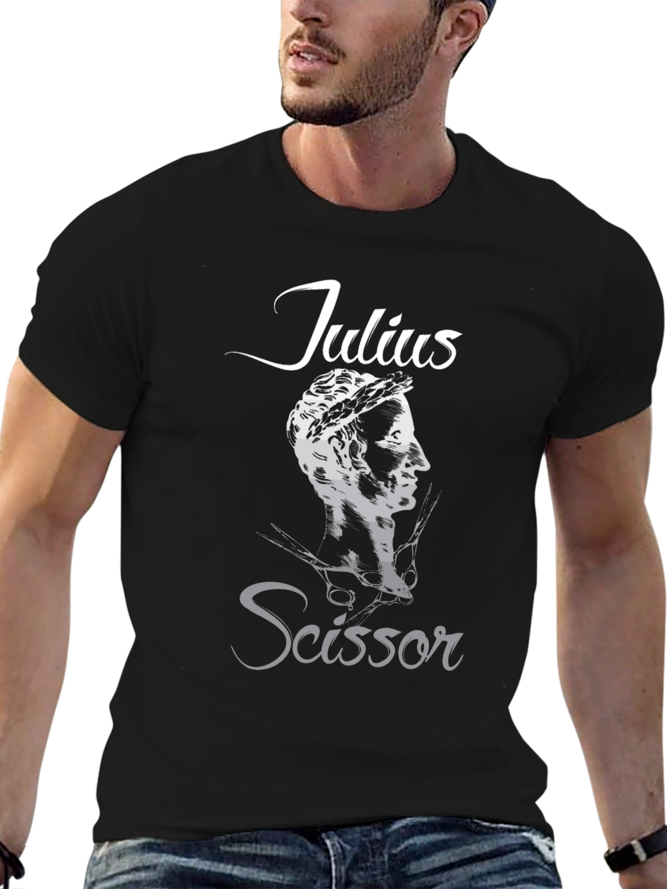 Julius Scissor Graphic T-Shirt - Black