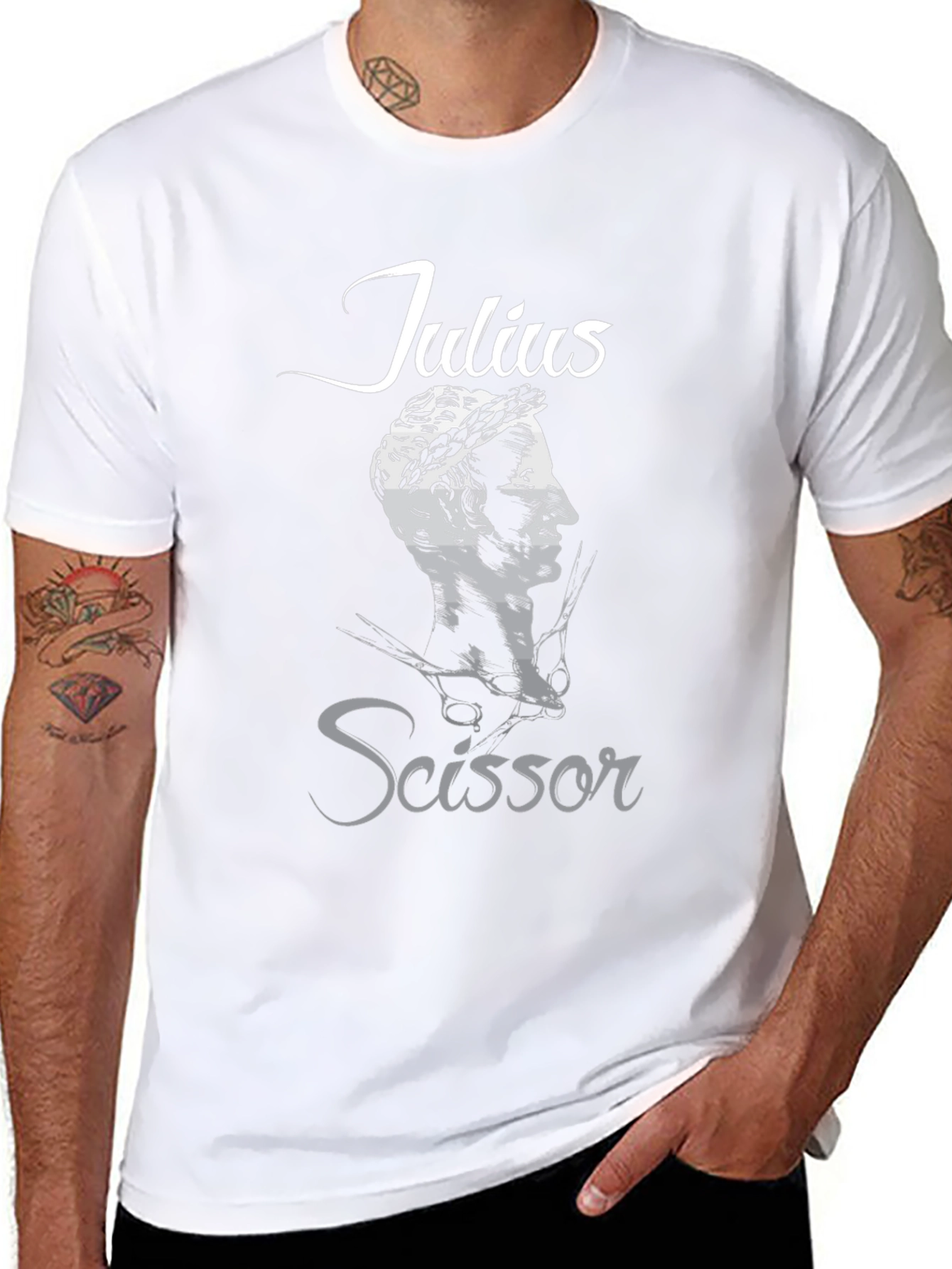 Julius Scissor Graphic T-Shirt - Black
