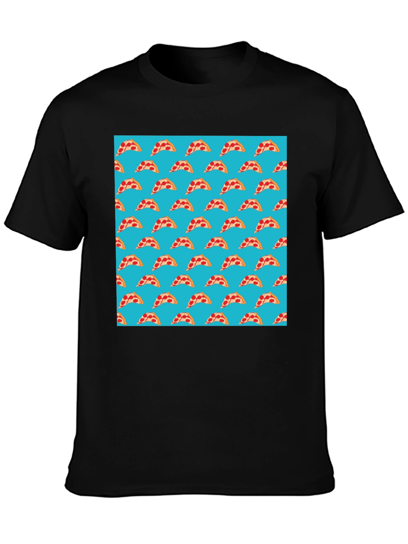 Pizza Slice Pattern T-Shirt - Fun Foodie Style