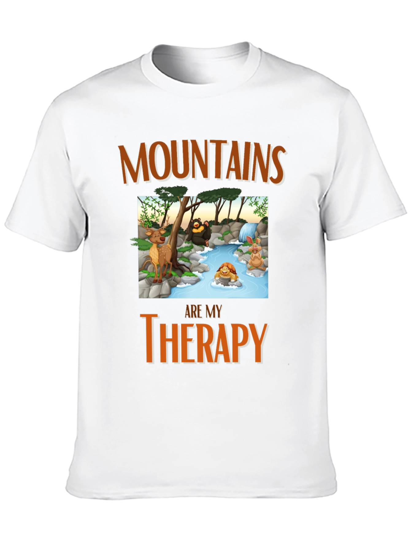 Mountains Are My Therapy Graphic T-Shirt
