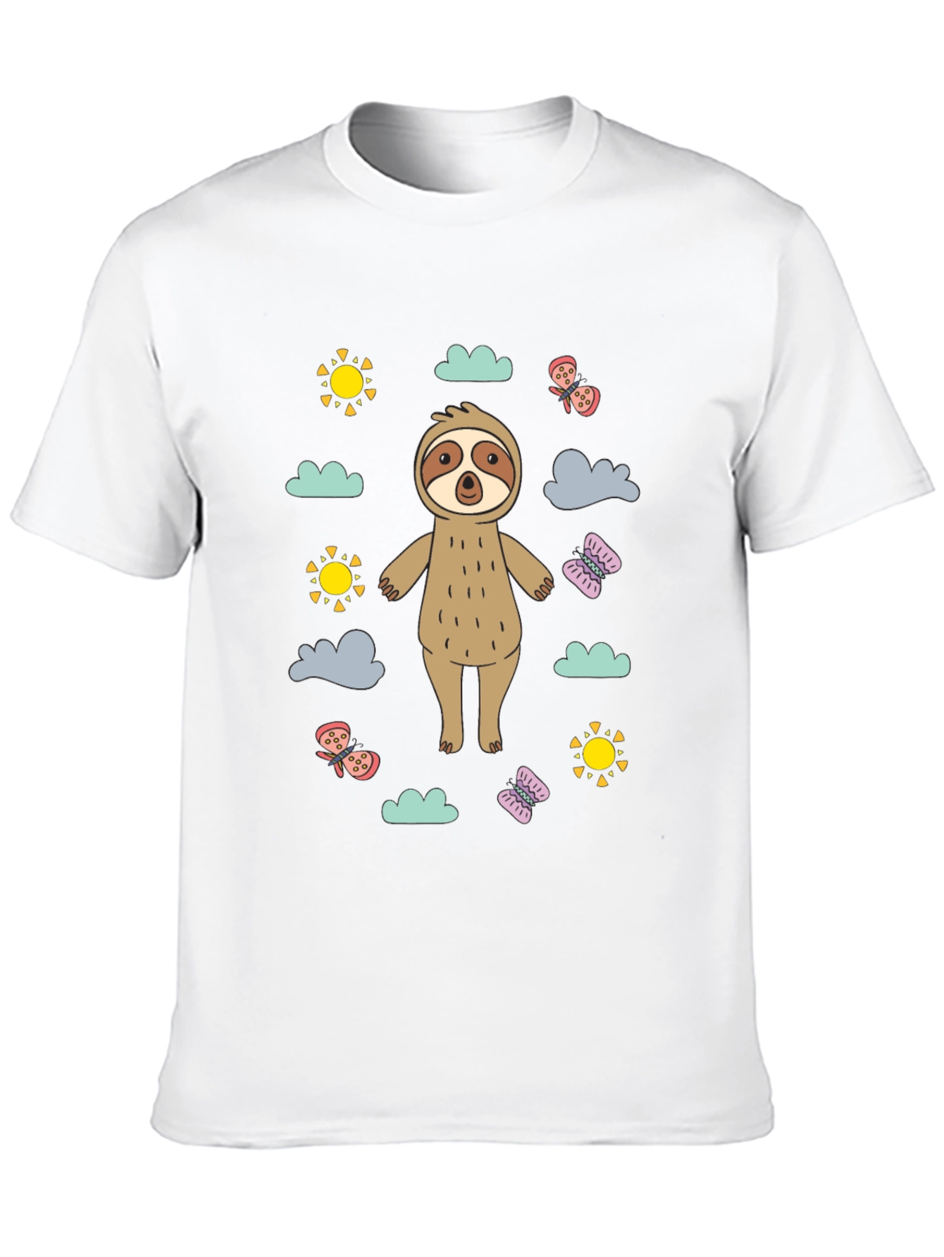 Sloth Graphic T-Shirt - Fun Cartoon Design!