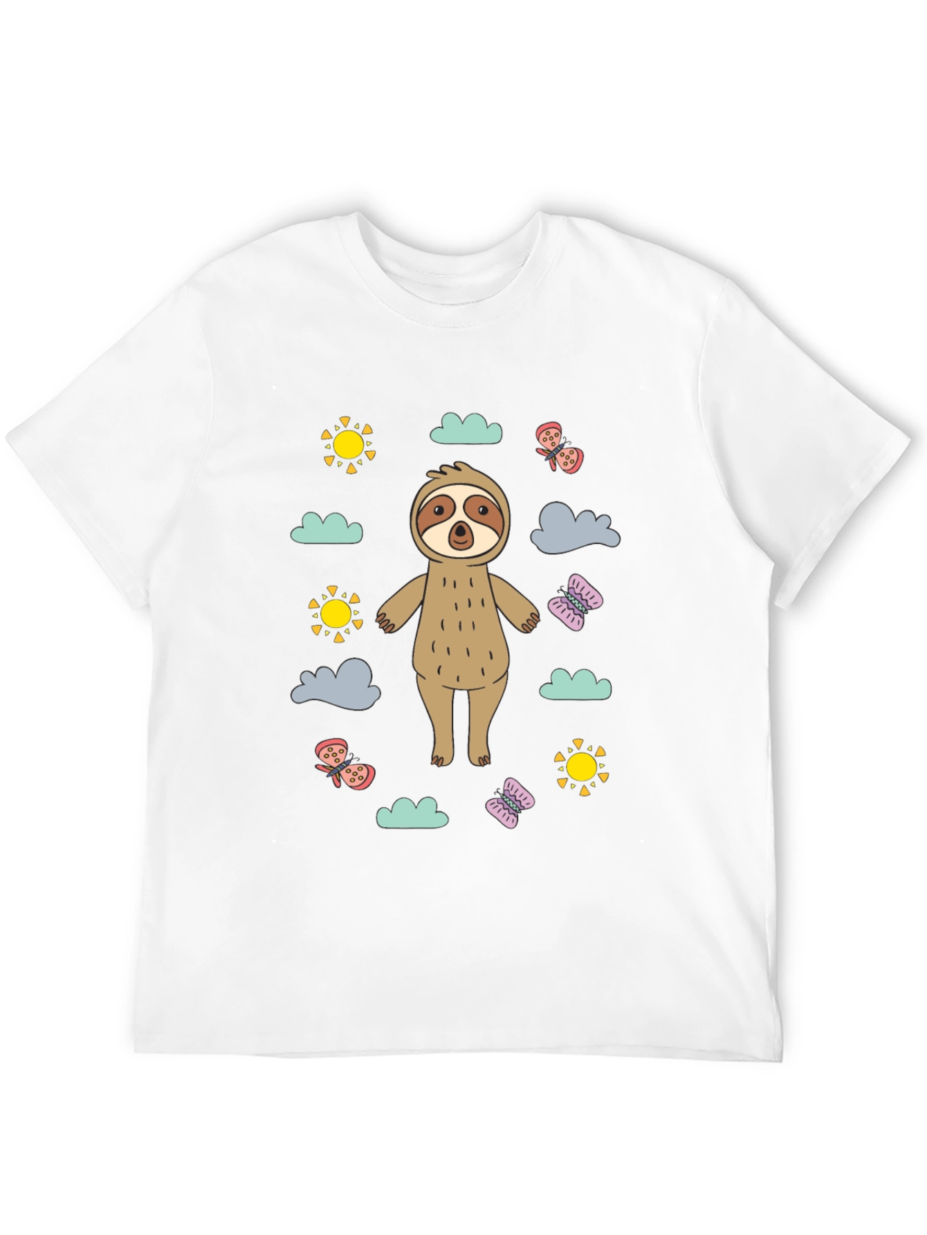 Sloth Graphic T-Shirt - Fun Cartoon Design!