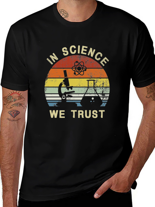 In Science We Trust Black T-Shirt