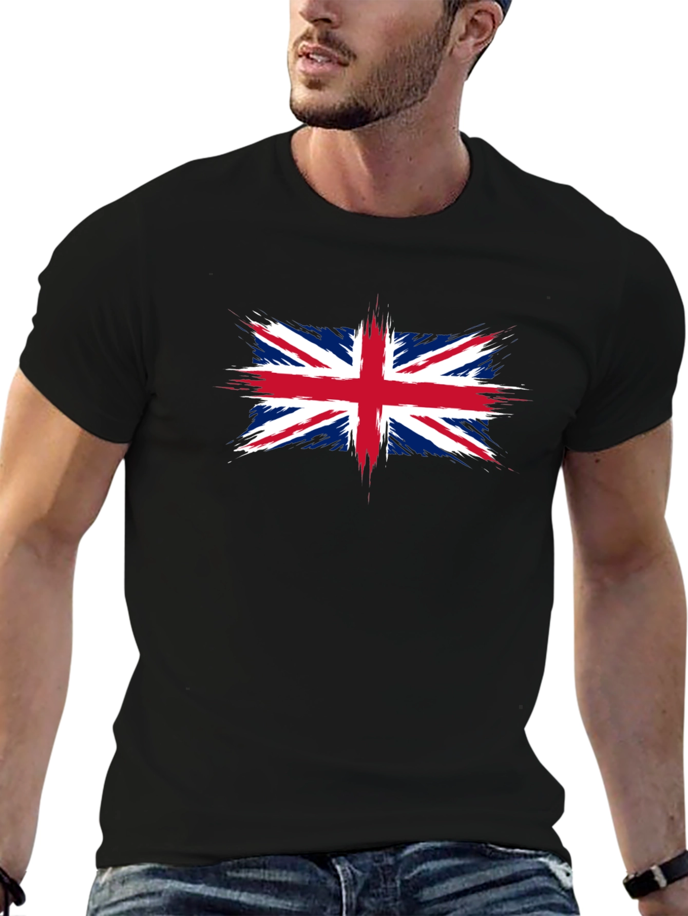 Union Jack Graphic Tee - Stylish British Flag T-Shirt