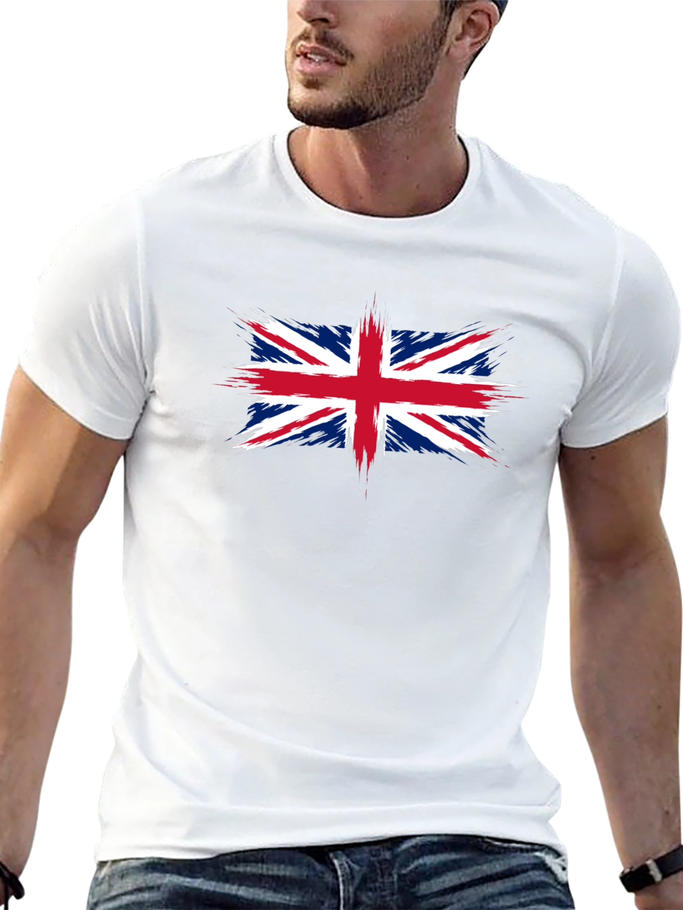 Union Jack Graphic Tee - Stylish British Flag T-Shirt