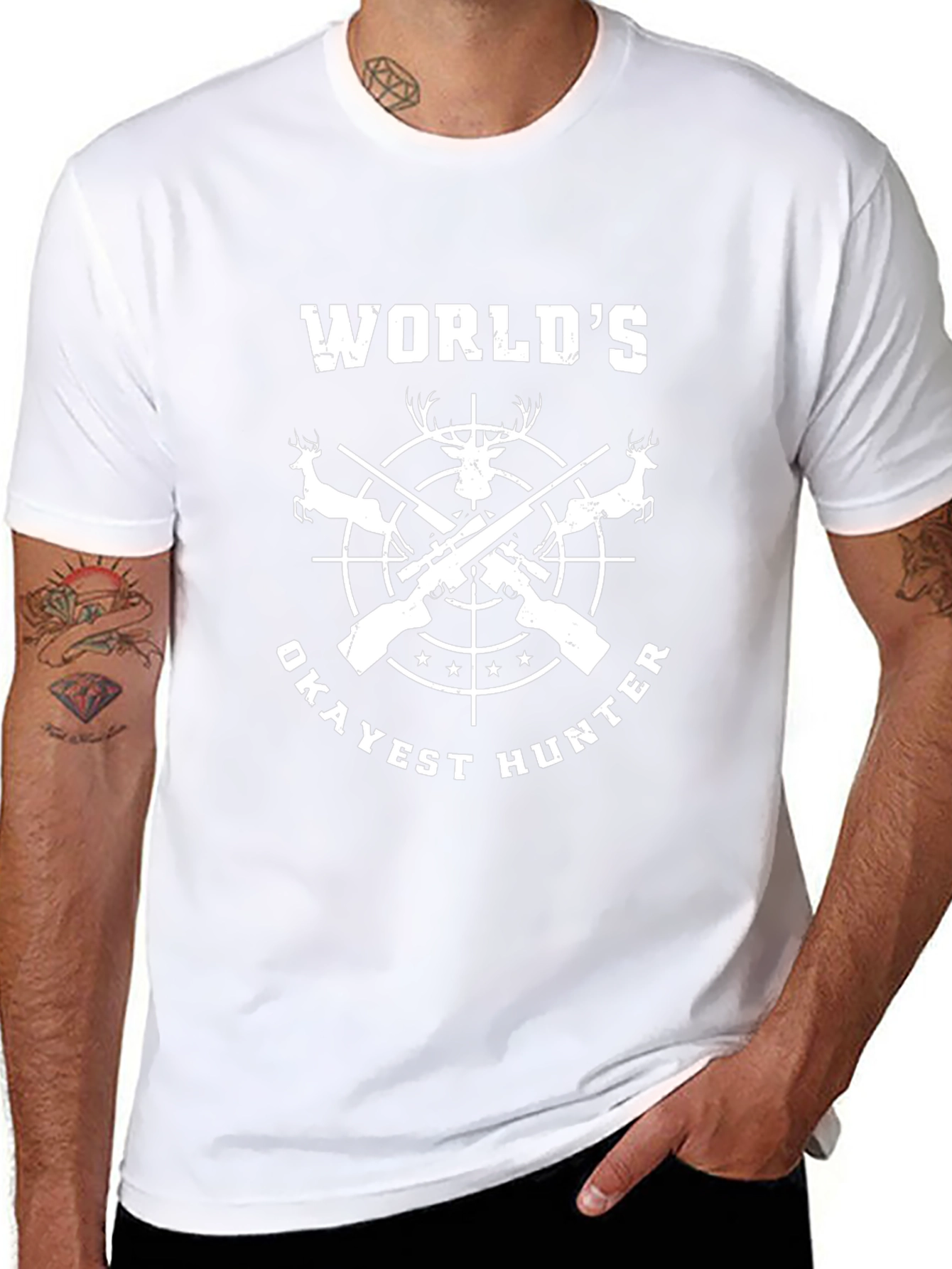 Worlds Okayest Hunter Graphic Tee