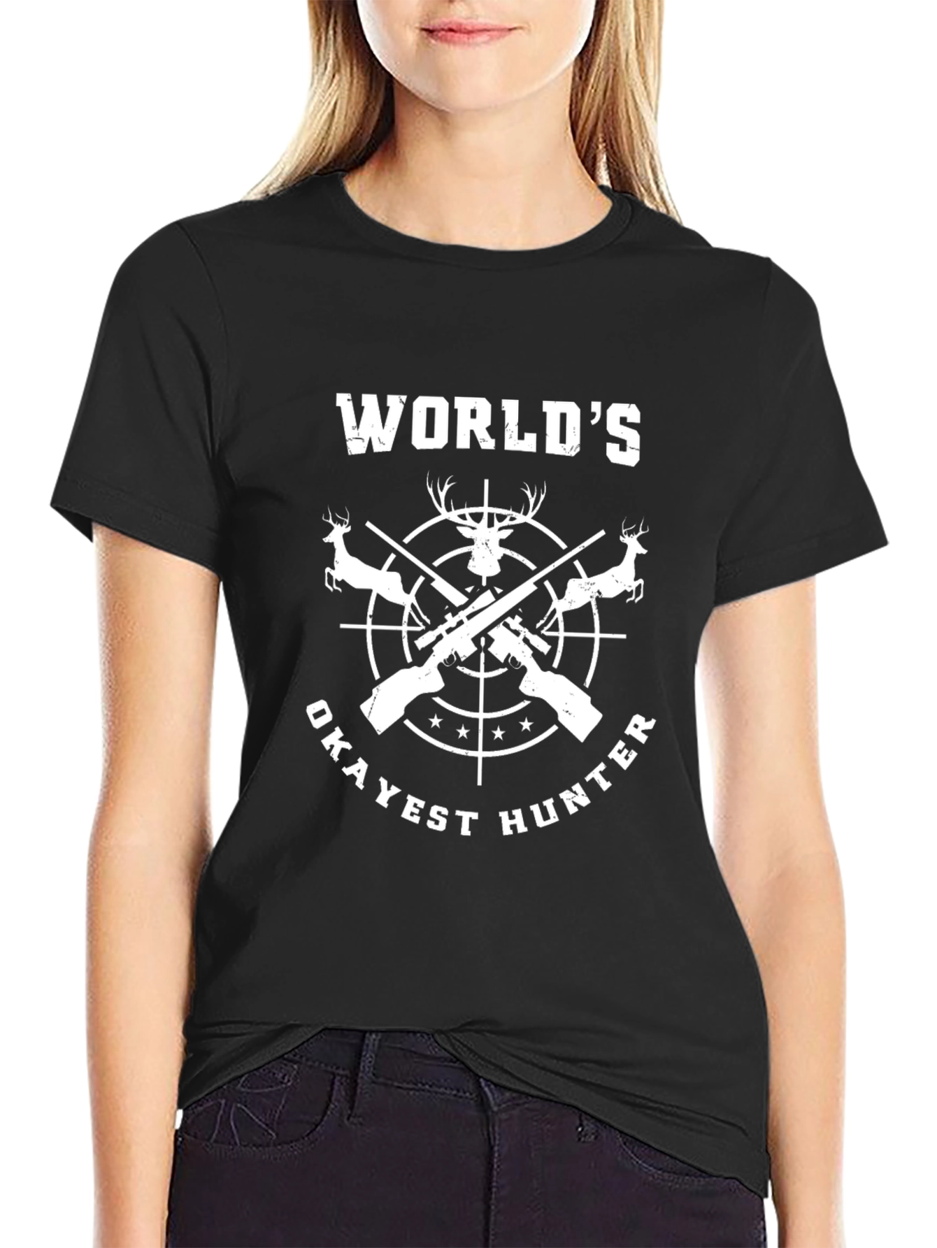 Worlds Okayest Hunter Graphic Tee