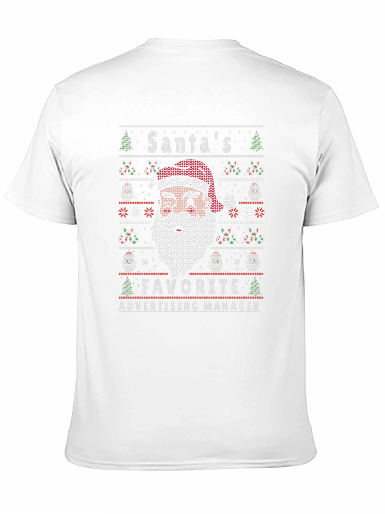 Santas Favorite Advertising Manager Ugly Christmas T-Shirt