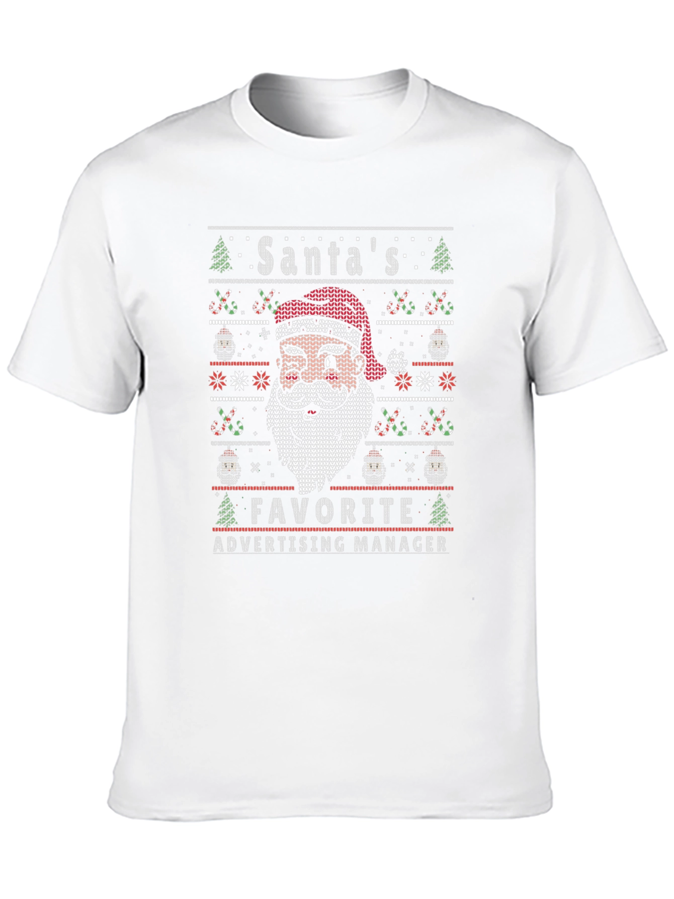 Santas Favorite Advertising Manager Ugly Christmas T-Shirt