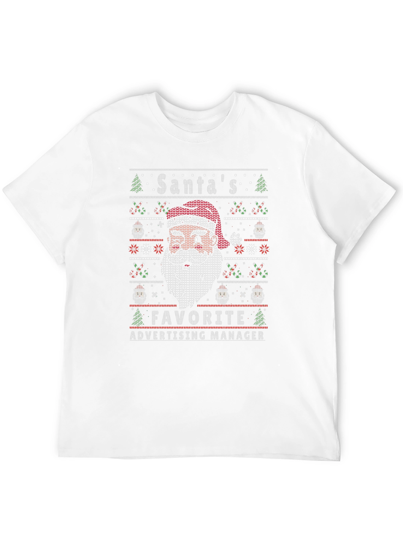 Santas Favorite Advertising Manager Ugly Christmas T-Shirt