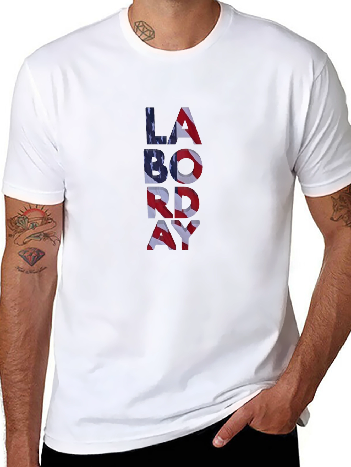 Labor Day USA Flag T-Shirt - Patriotic Style