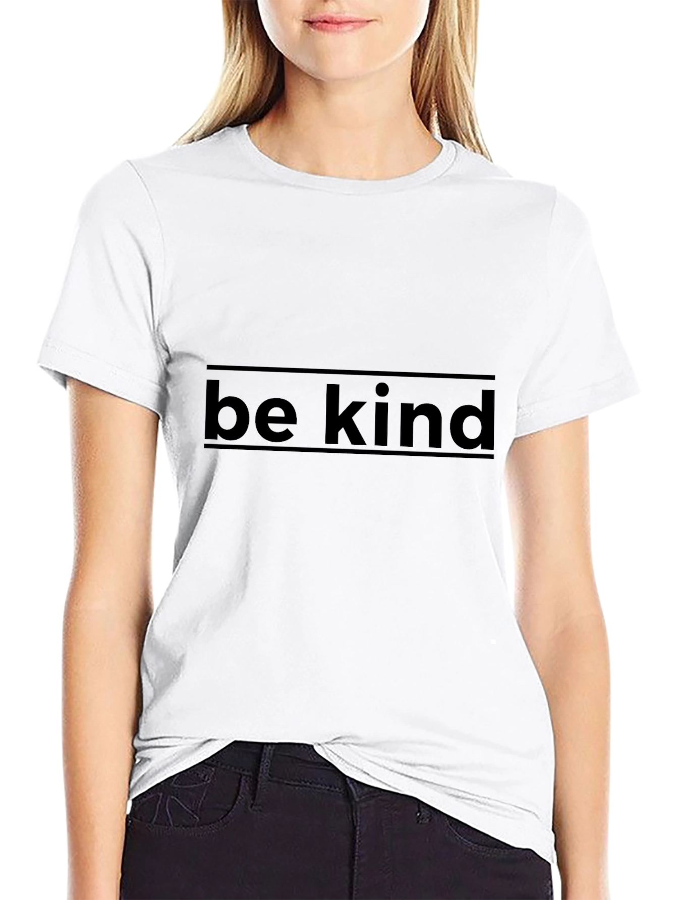 Be Kind Graphic Tee - Black Casual T-Shirt