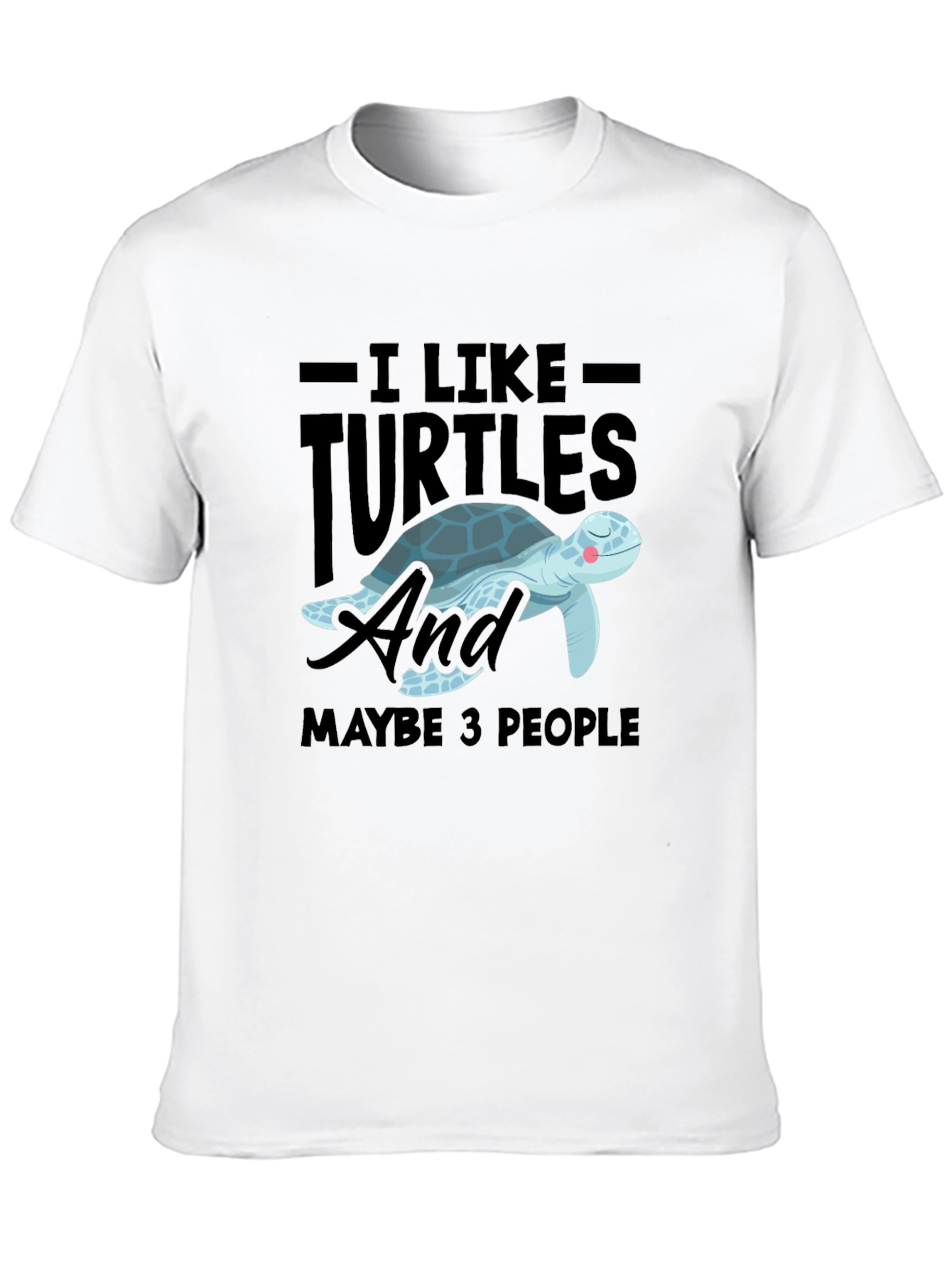 I Like Turtles & Maybe 3 People Graphic Tee