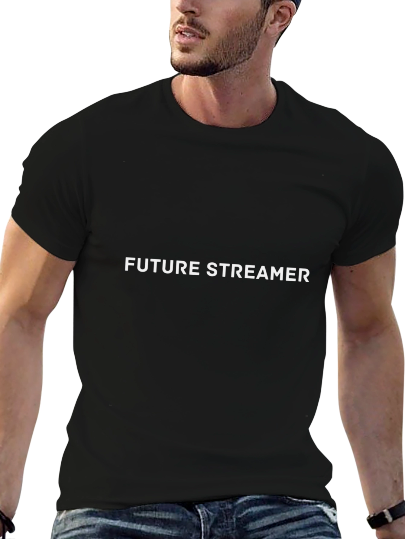 Future Streamer Black T-Shirt - Gamer Apparel