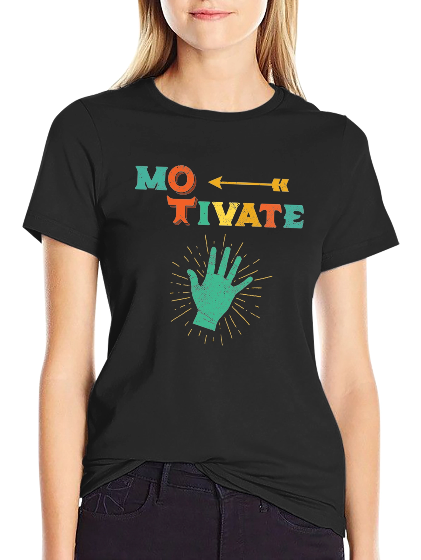 Motivate Graphic Tee - Positive Vibes!
