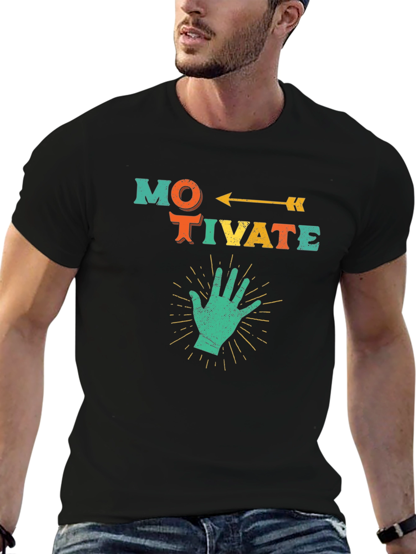 Motivate Graphic Tee - Positive Vibes!