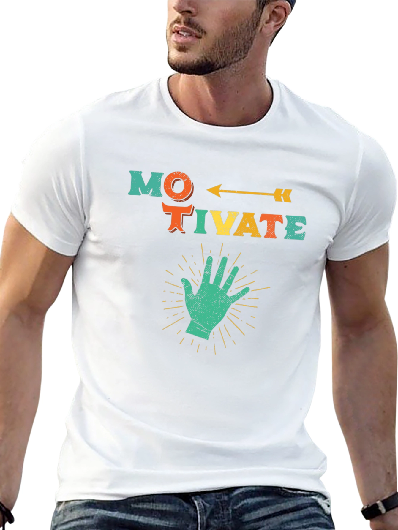 Motivate Graphic Tee - Positive Vibes!