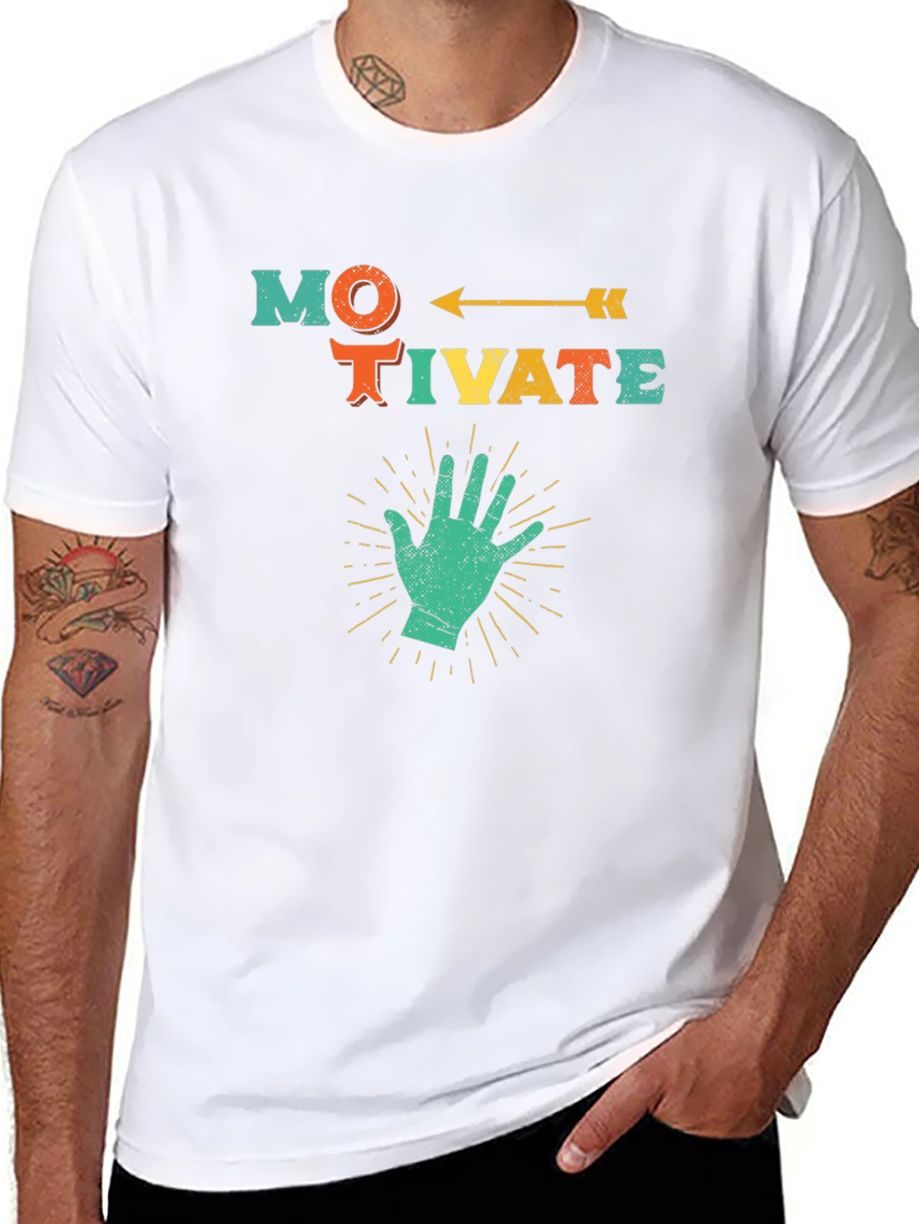 Motivate Graphic Tee - Positive Vibes!