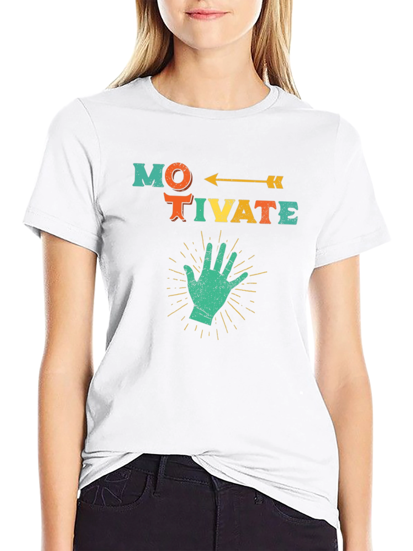Motivate Graphic Tee - Positive Vibes!