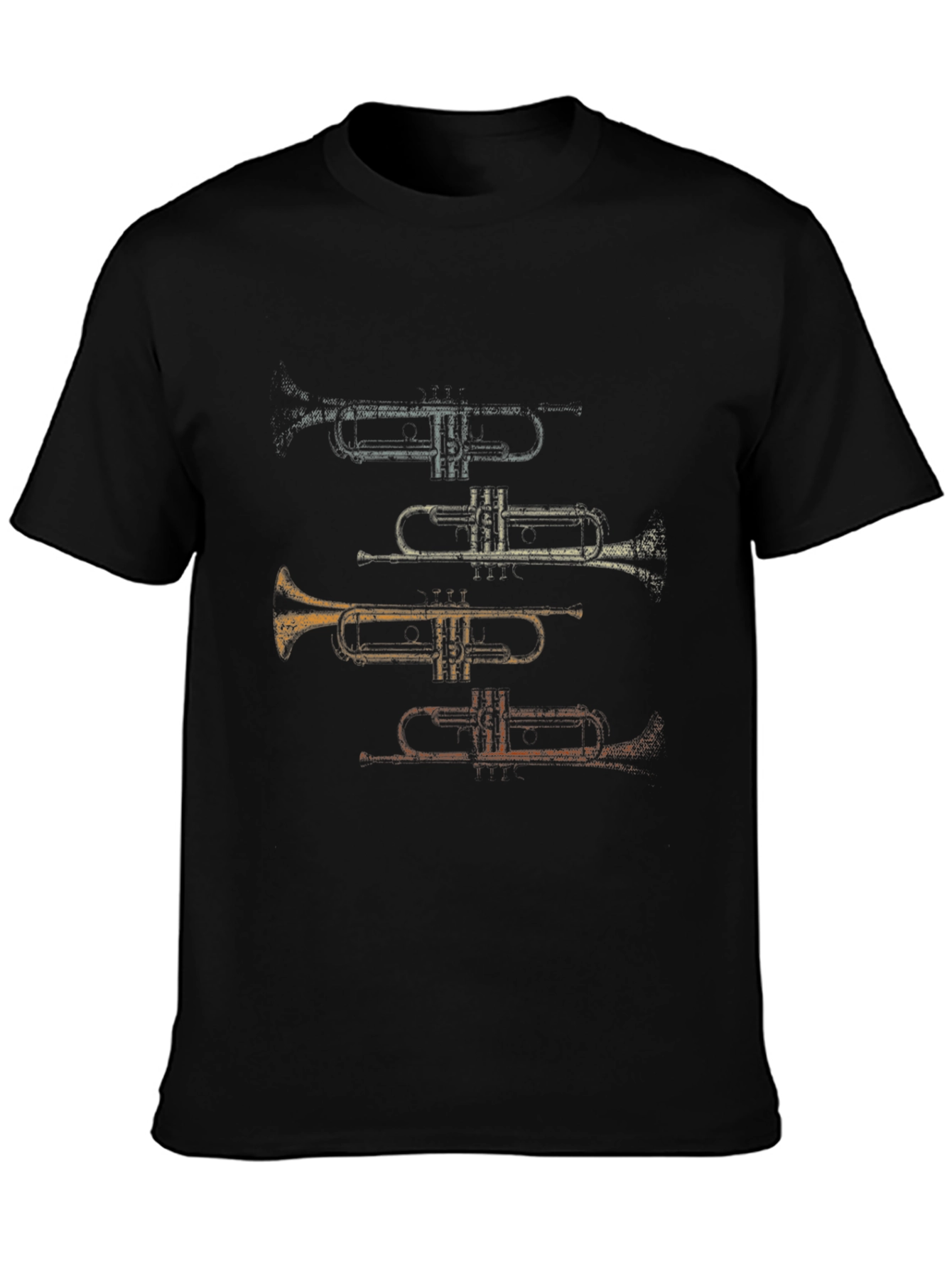 Trumpet Stack Graphic Tee - Musicians Casual Wear