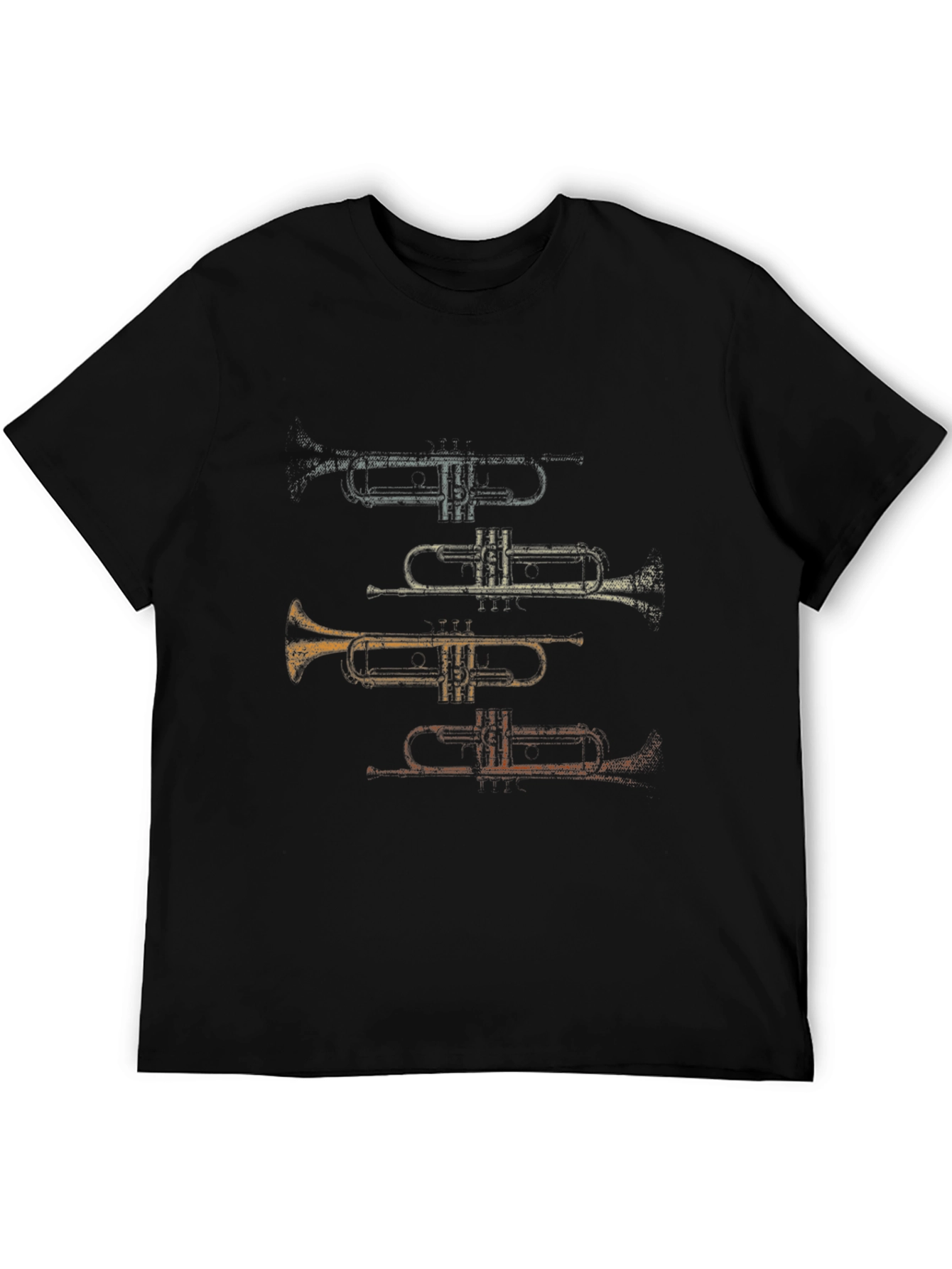 Trumpet Stack Graphic Tee - Musicians Casual Wear
