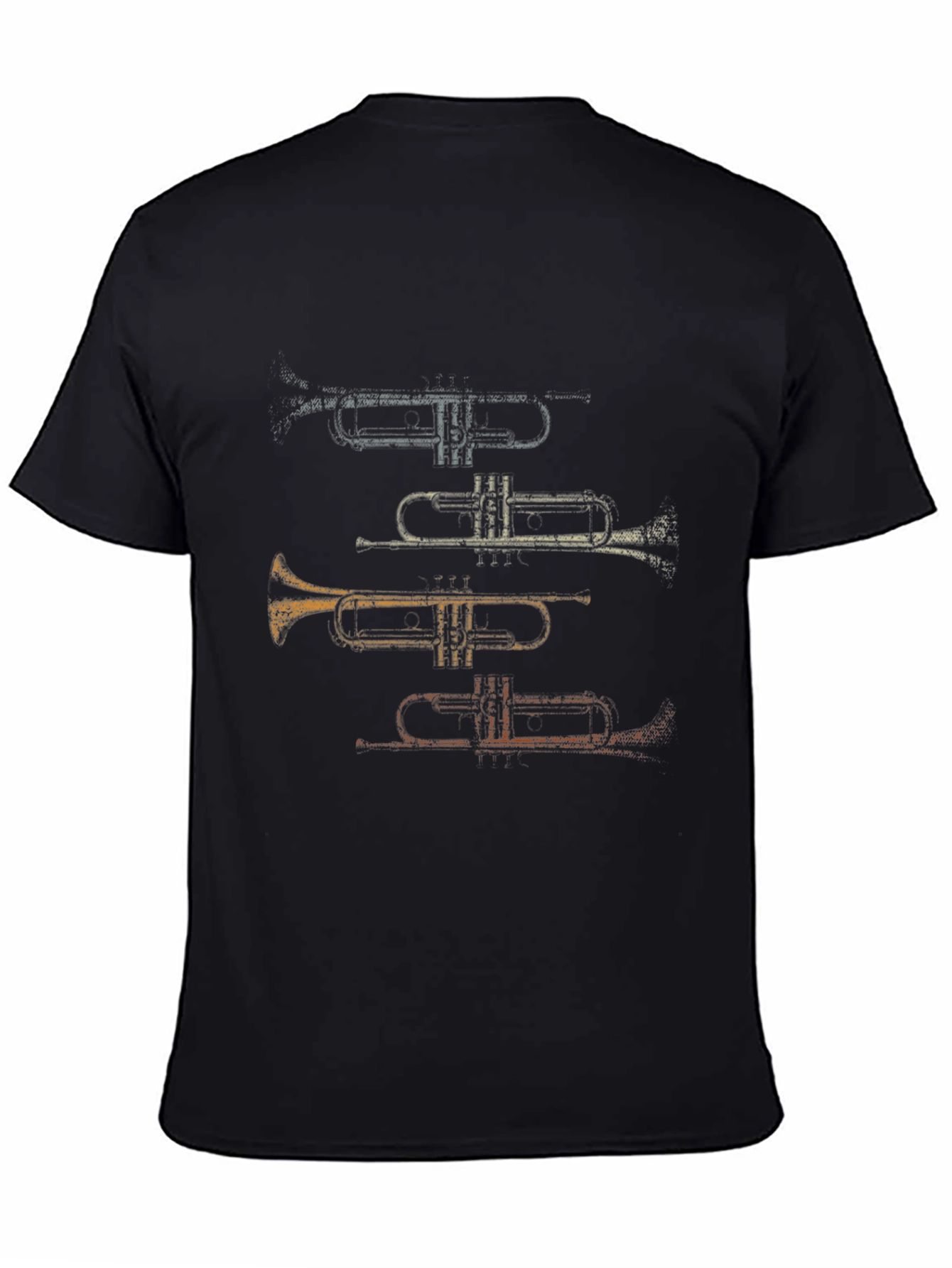 Trumpet Stack Graphic Tee - Musicians Casual Wear