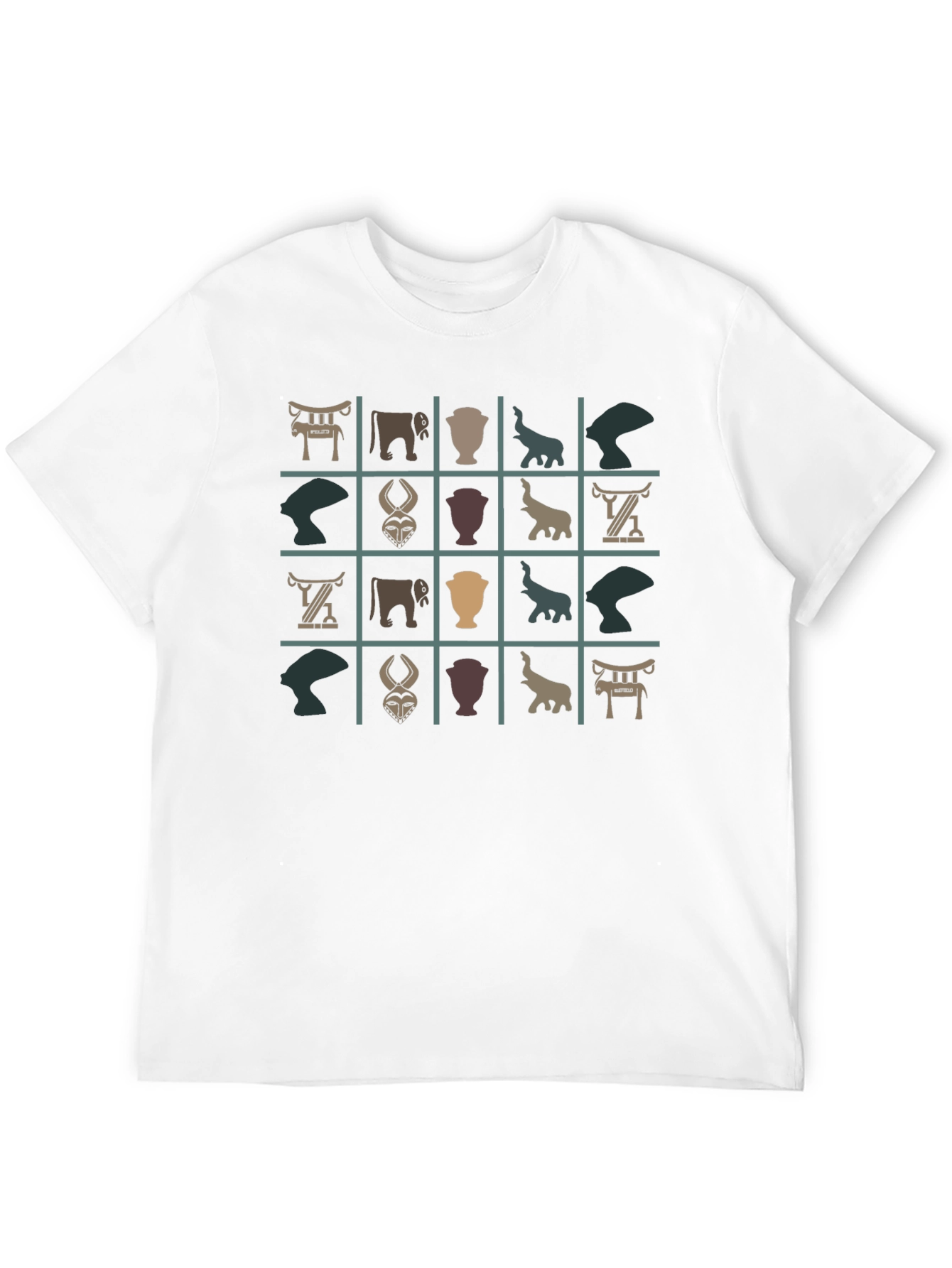 Unique Patterned Black T-Shirt