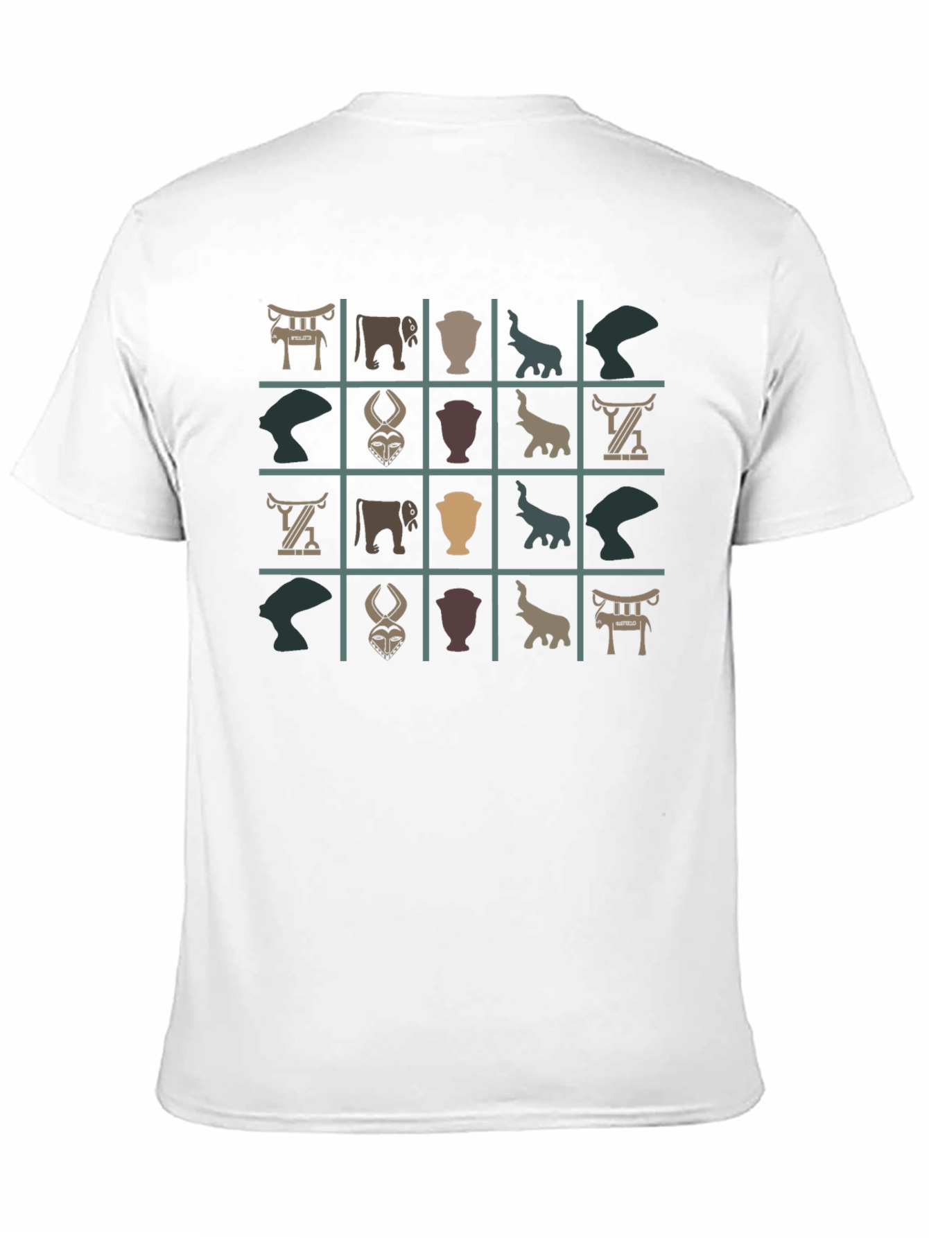 Unique Patterned Black T-Shirt