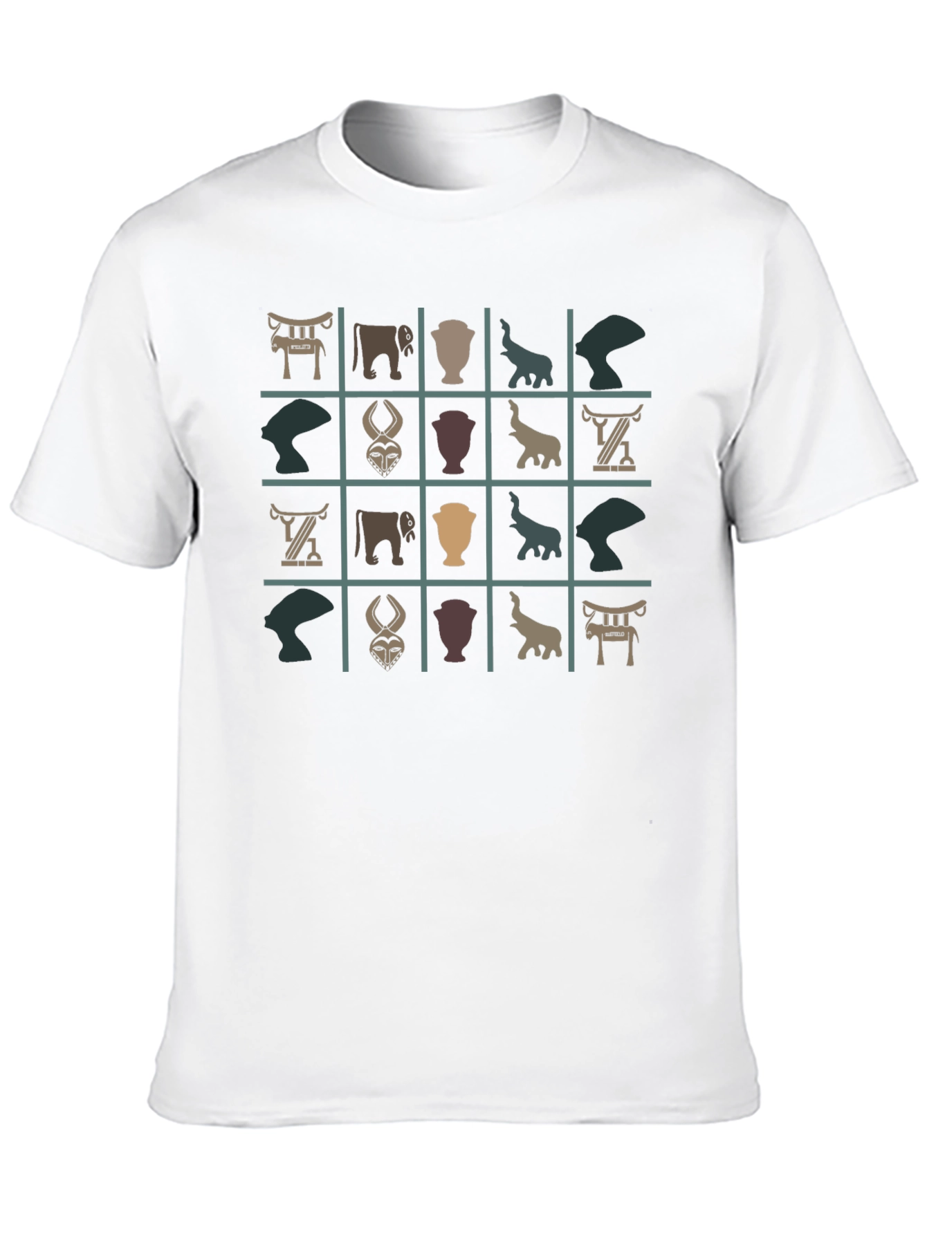 Unique Patterned Black T-Shirt