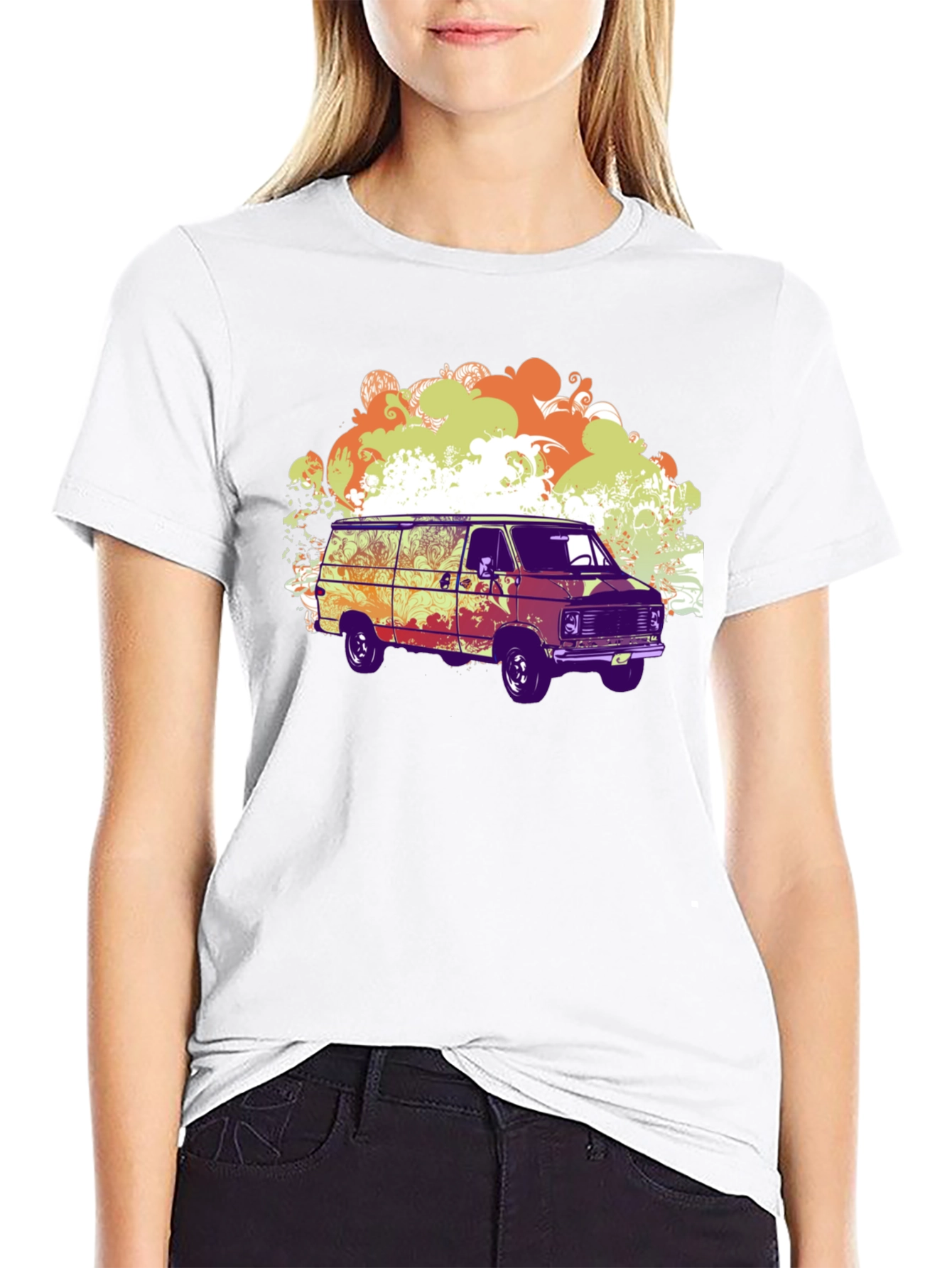Retro Van Graphic Tee - Black