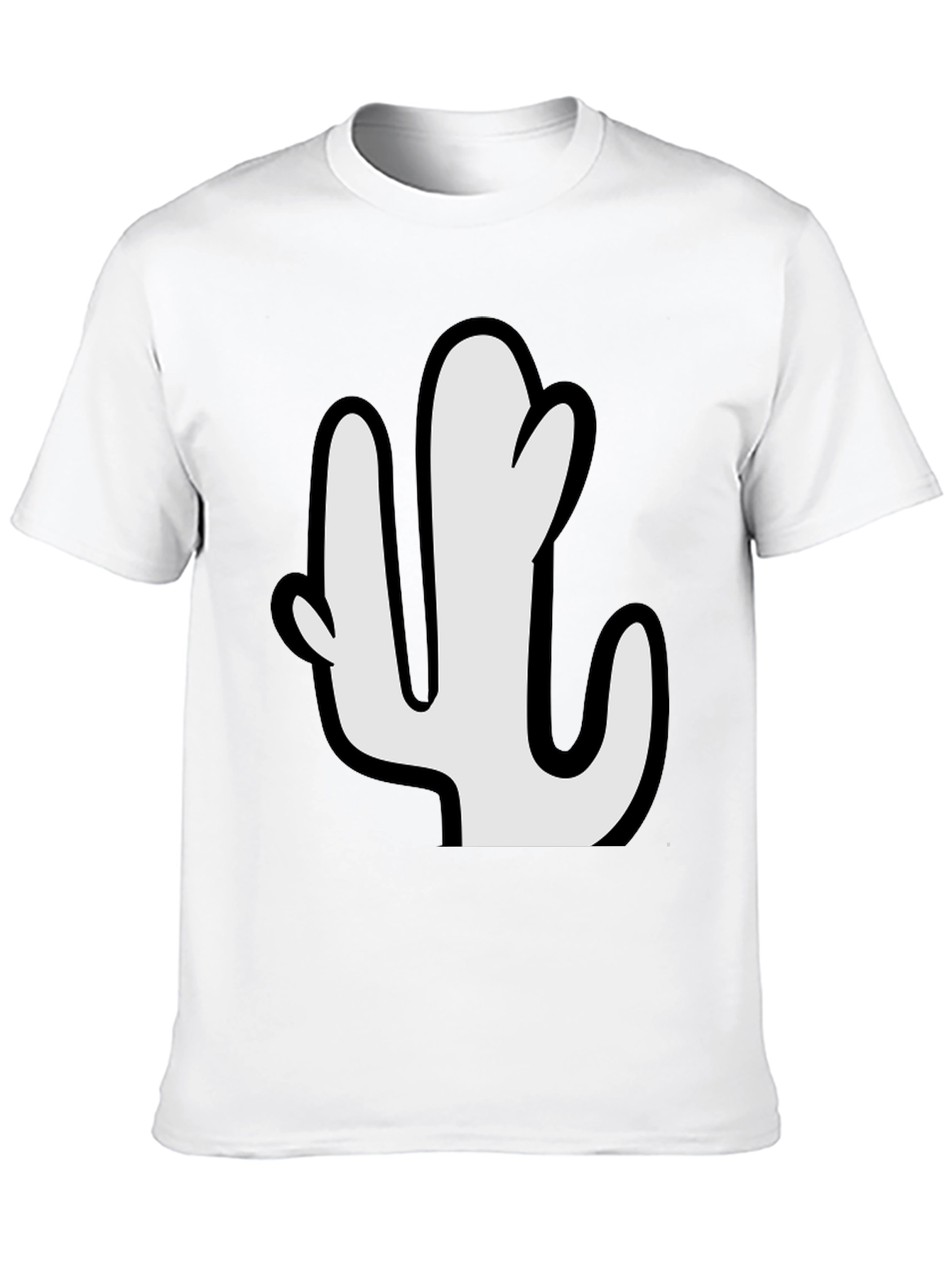 Cactus Graphic Tee - Stylish Black T-Shirt
