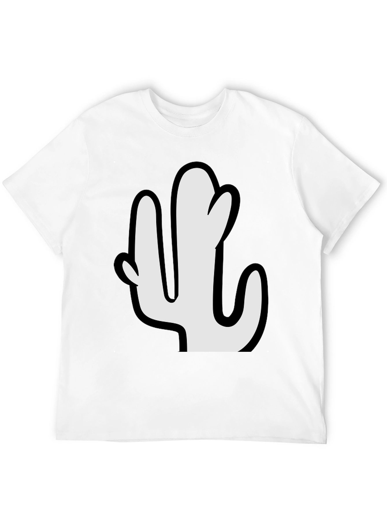 Cactus Graphic Tee - Stylish Black T-Shirt