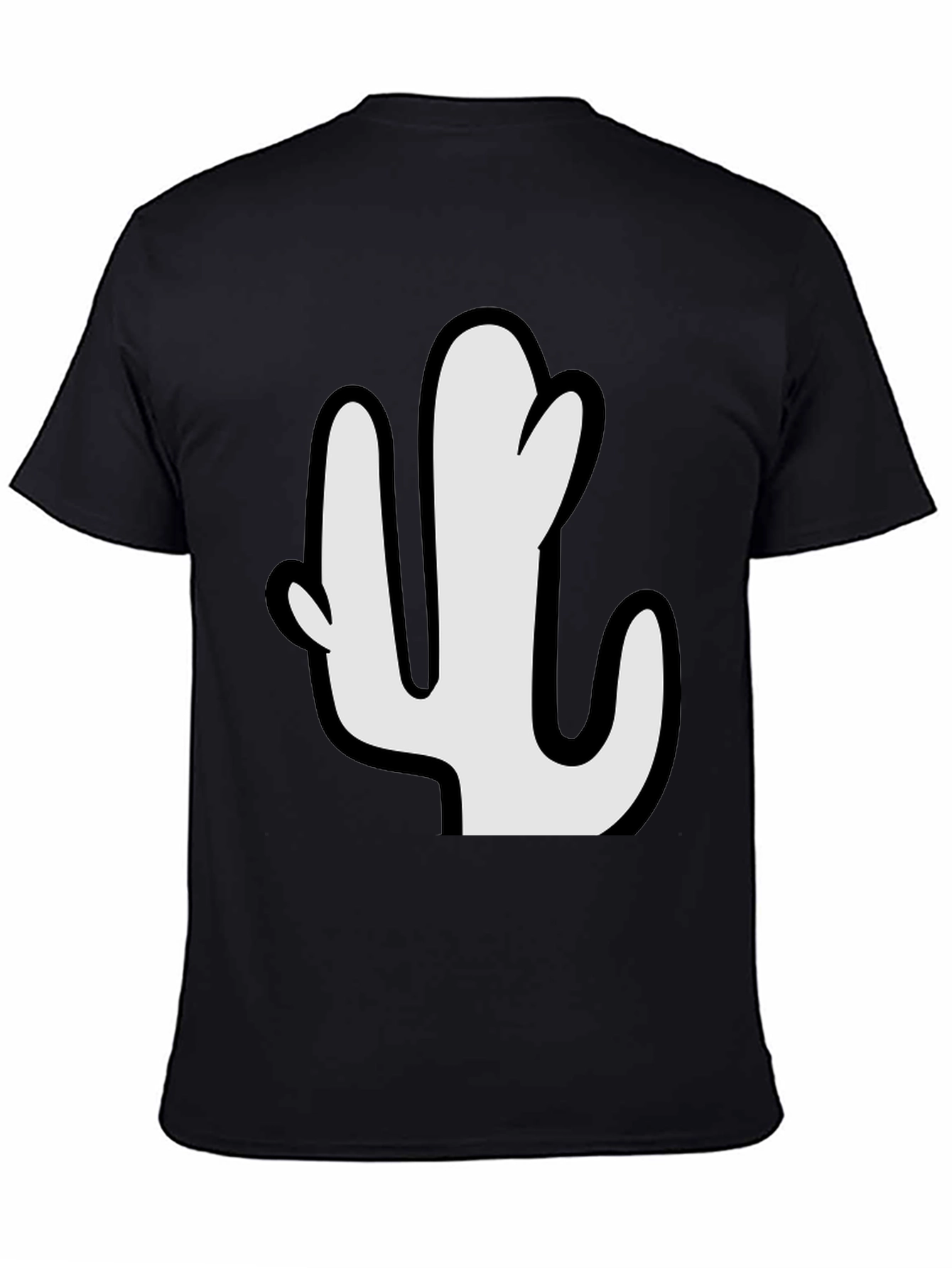 Cactus Graphic Tee - Stylish Black T-Shirt
